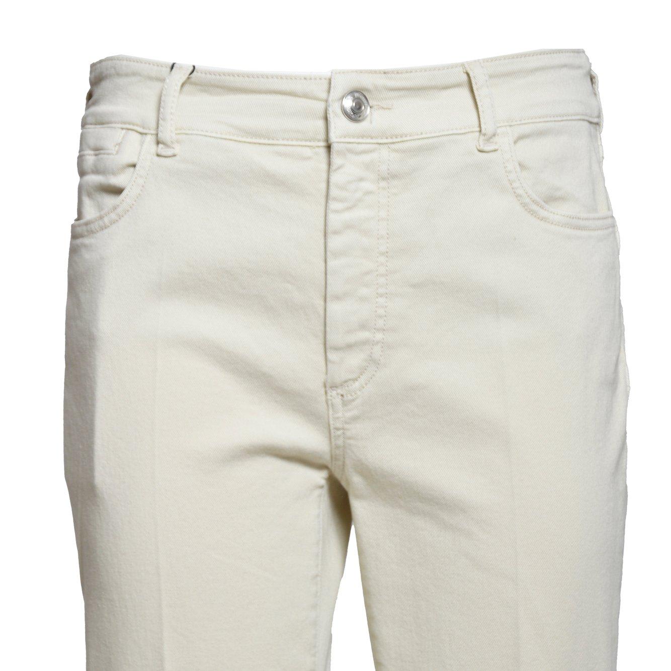 Shop Sportmax Nilly Button Detailed Straight Leg Jeans In Sabbia