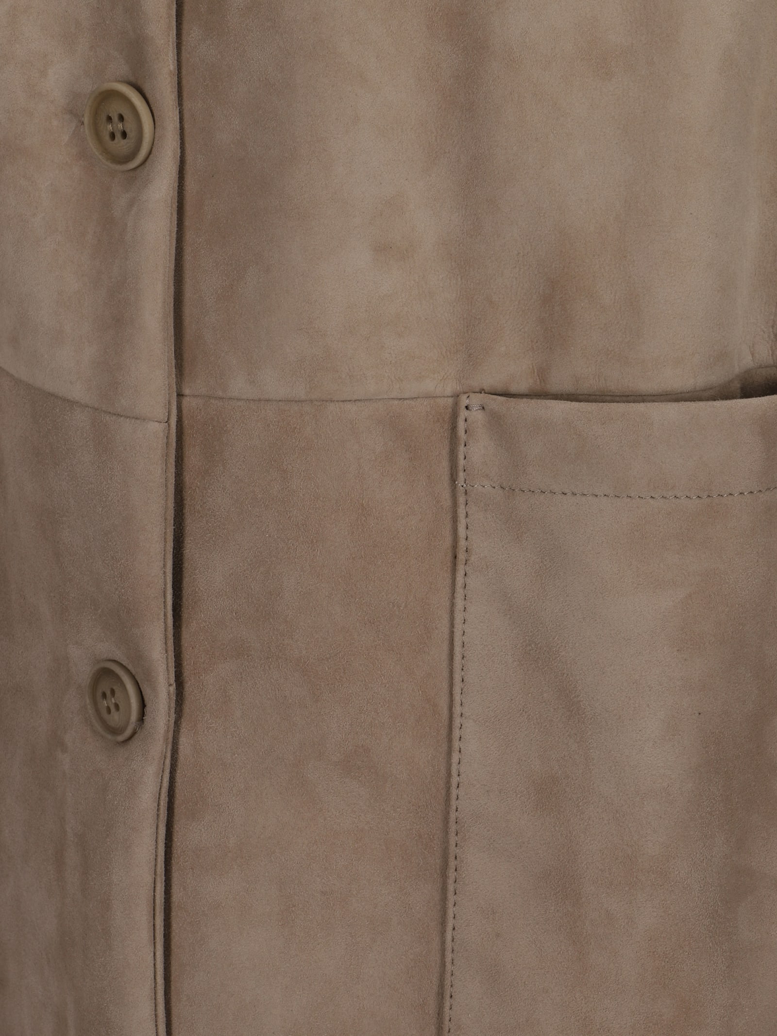 Shop Salvatore Santoro Leather Coat In Sand