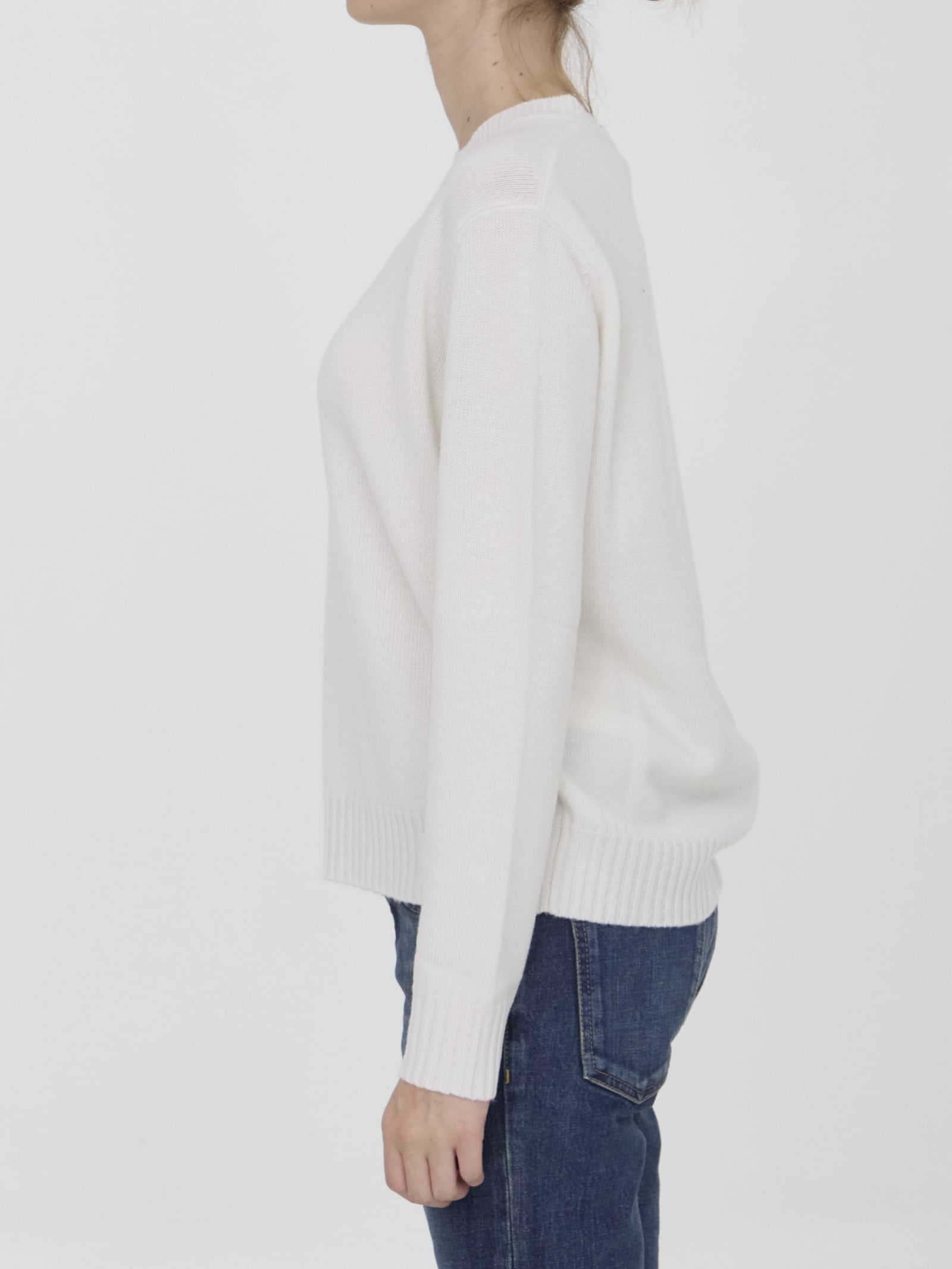 Shop Max Mara Viglio Jumper In White