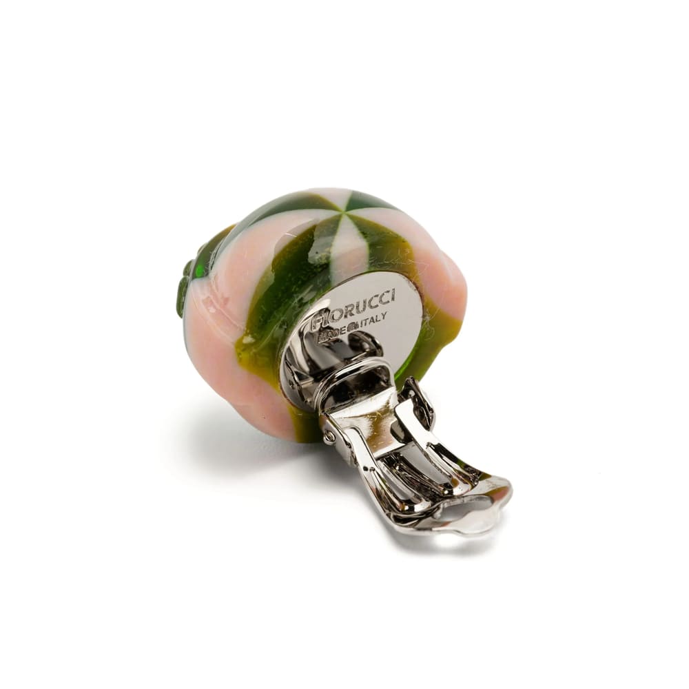 Fiorucci Swirl Pattern Clip-on Earrings In Multi