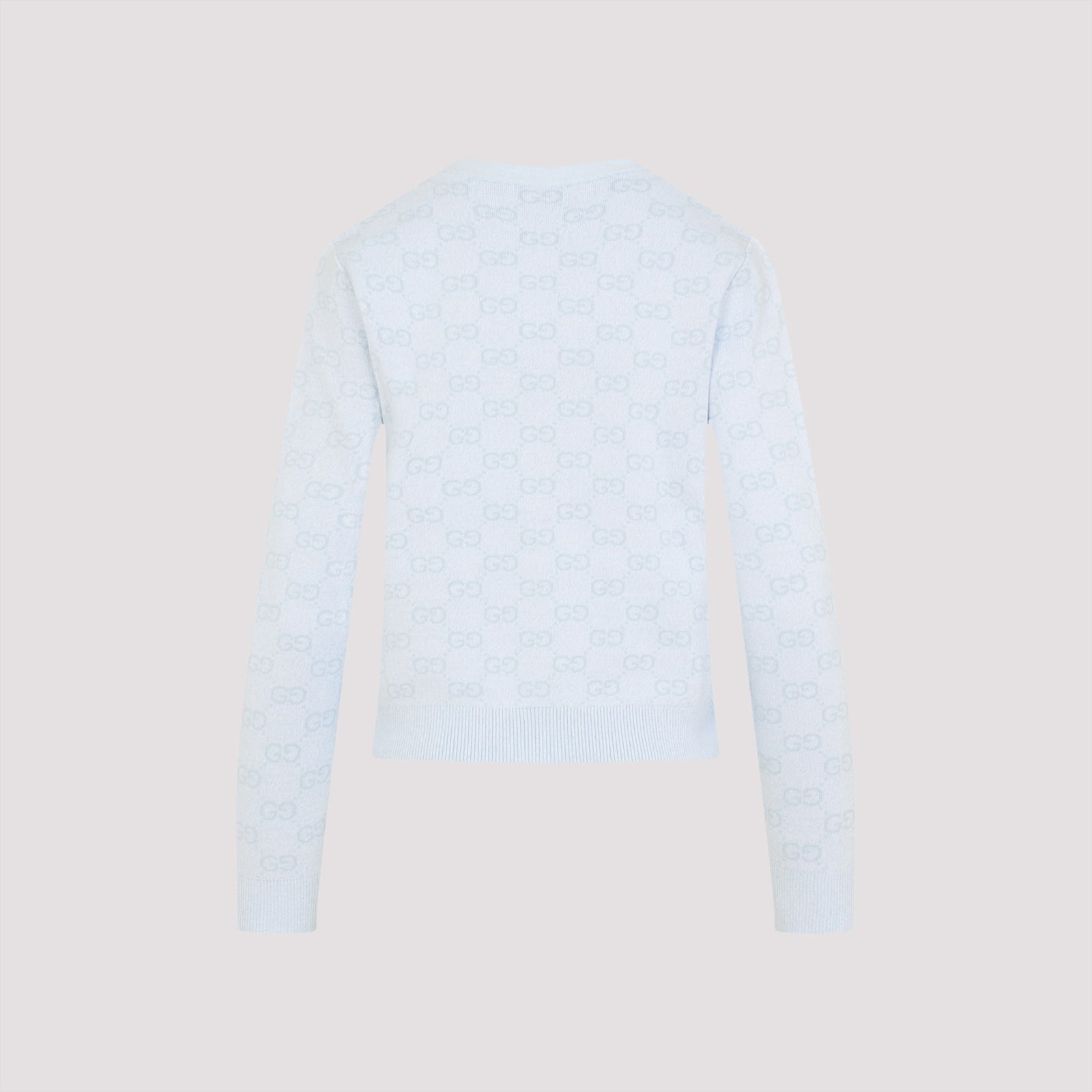 Gucci Fine Cotton Gg Jacquard Cardigan