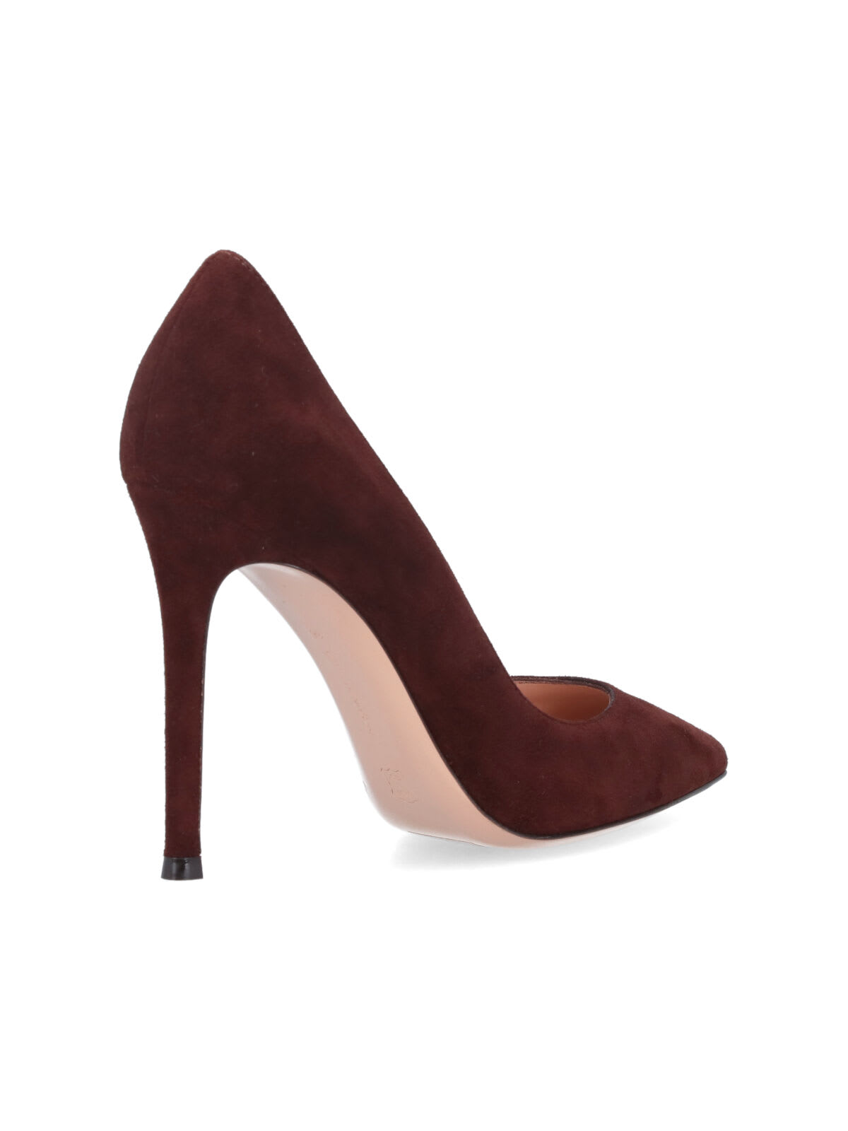 Gianvito Rossi Pointed Toe Stiletto Heel Suede Pumps In Brown
