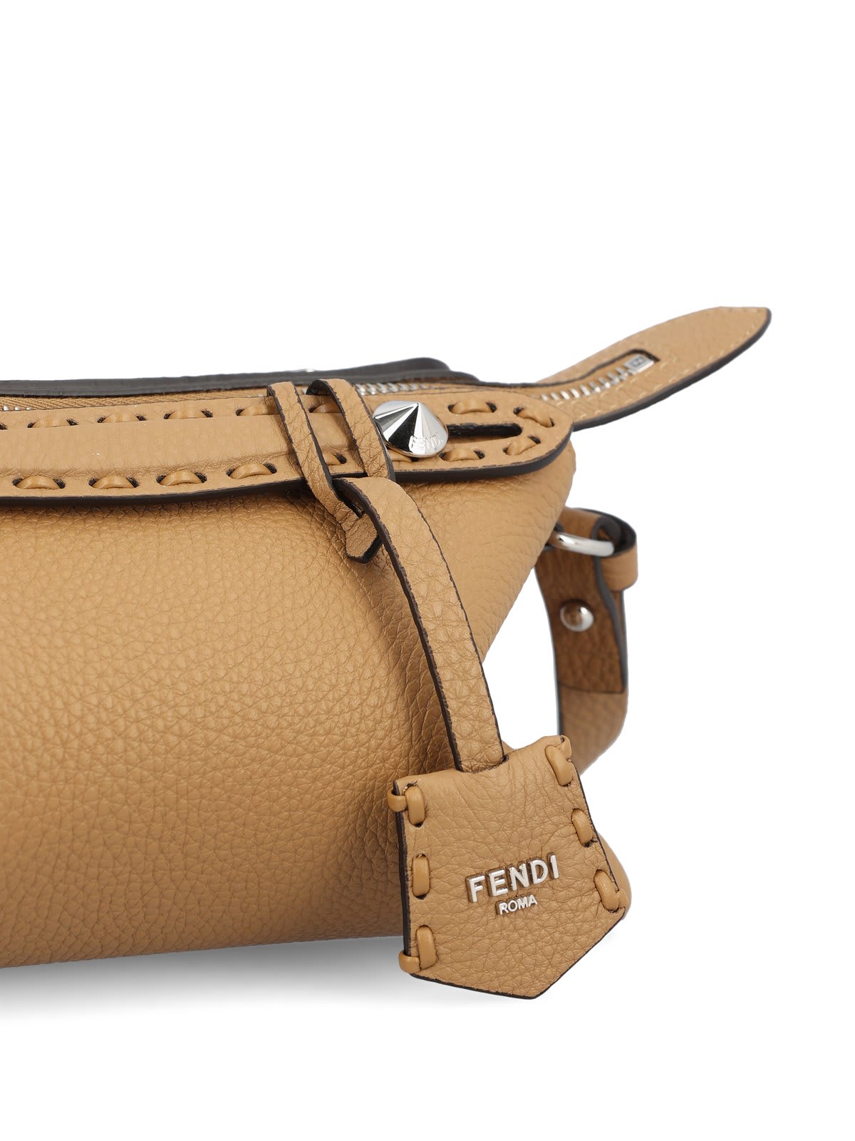 Shop Fendi By The Way Soft Mini Selleria Shoulder Bag In Emr Cappuccino