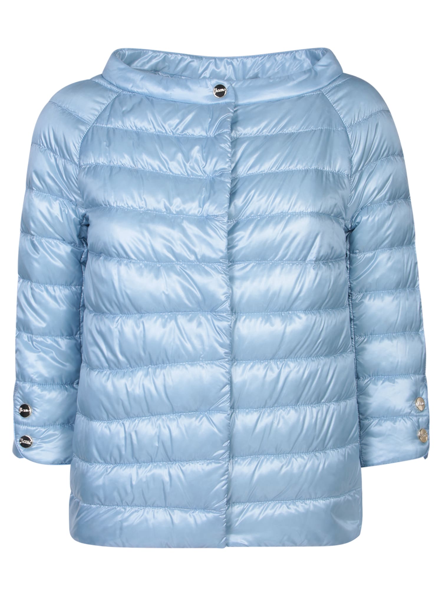 Shop Herno Elsa Light Blue Jacket