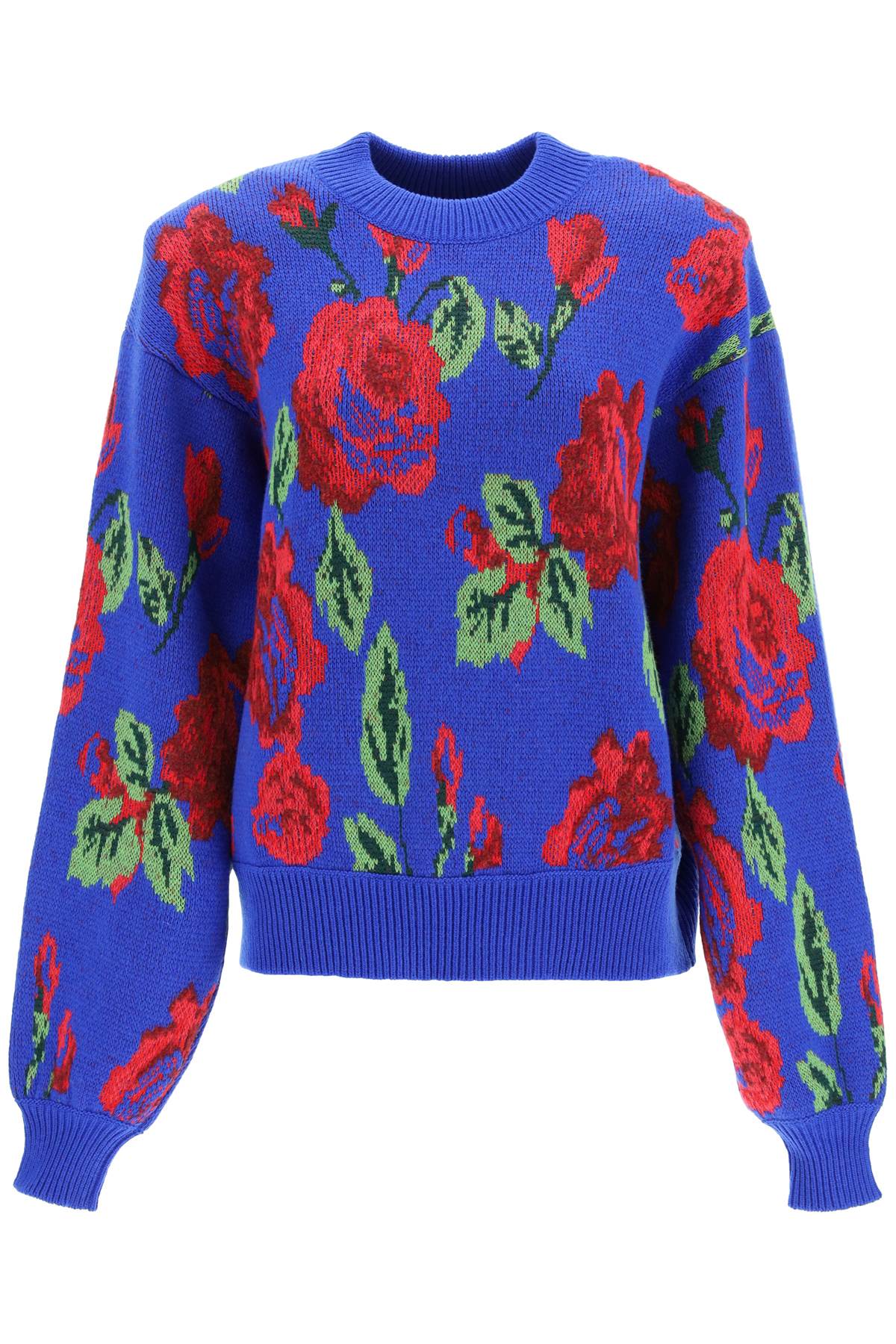 Magda Butrym Floral Jacquard Knit Sweater
