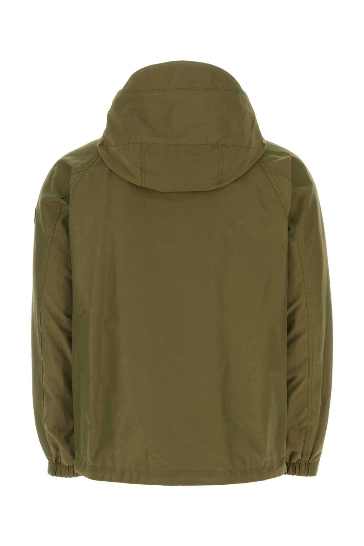 Woolrich Army Green Cotton Blend Cruiser Jacket In Lko