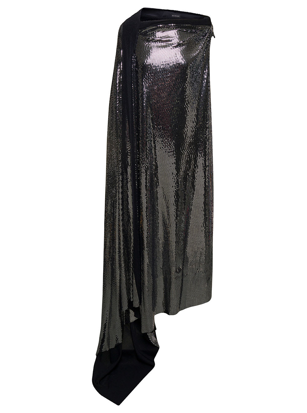 Balenciaga Minimal Gown Metallic Transfert Jersey