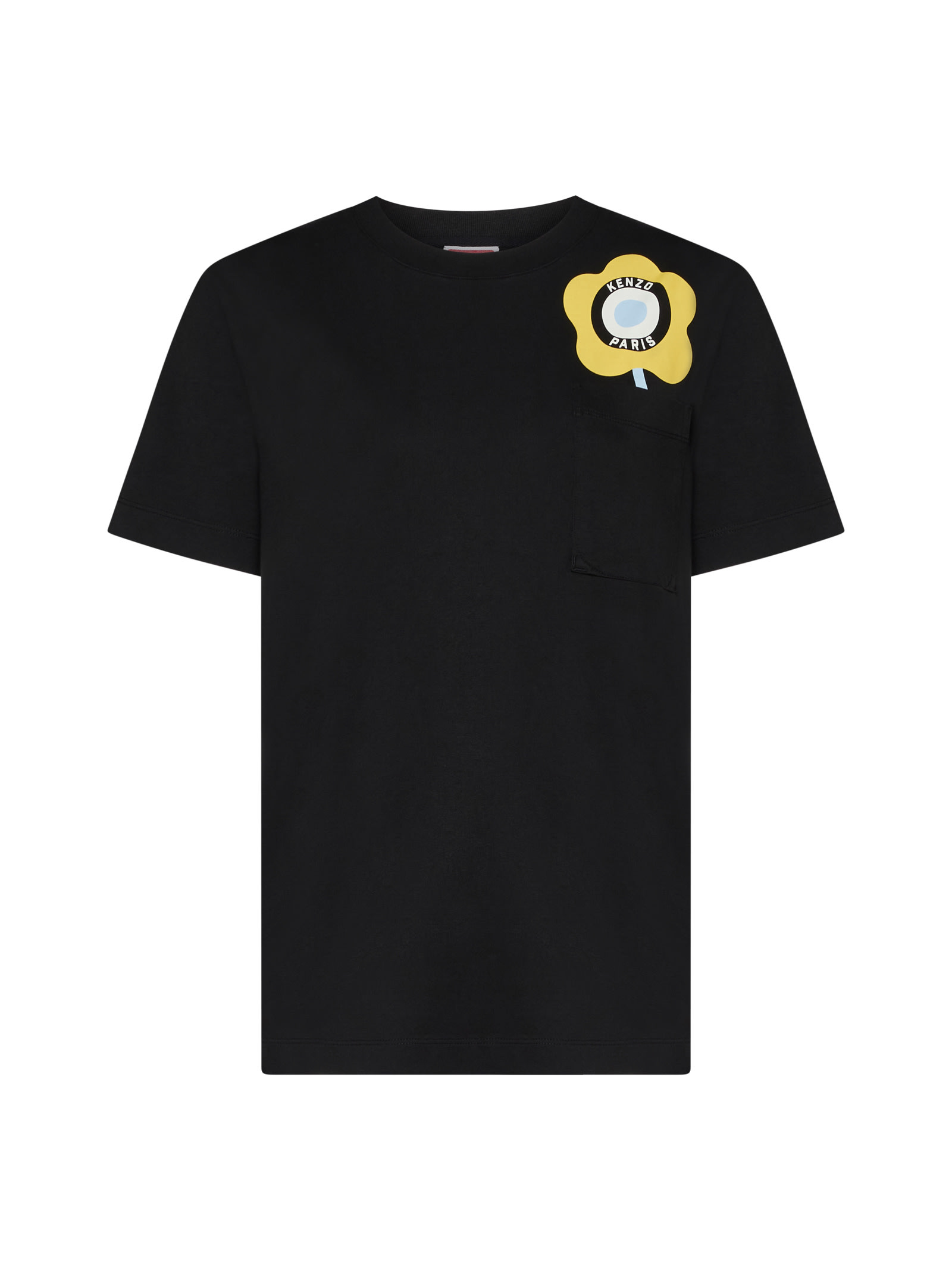 Flower-logo Cotton T-shirt