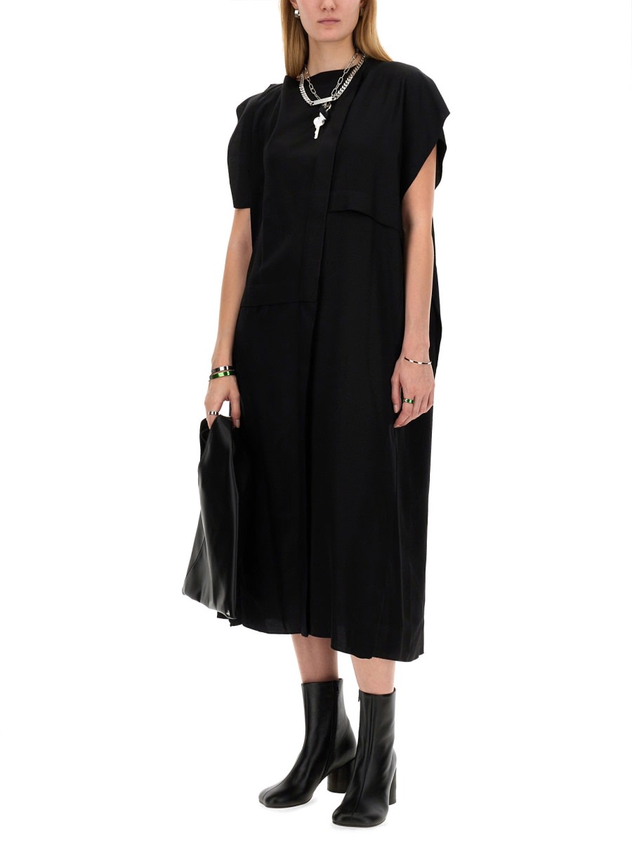 Shop Mm6 Maison Margiela Maxi Dress In Black