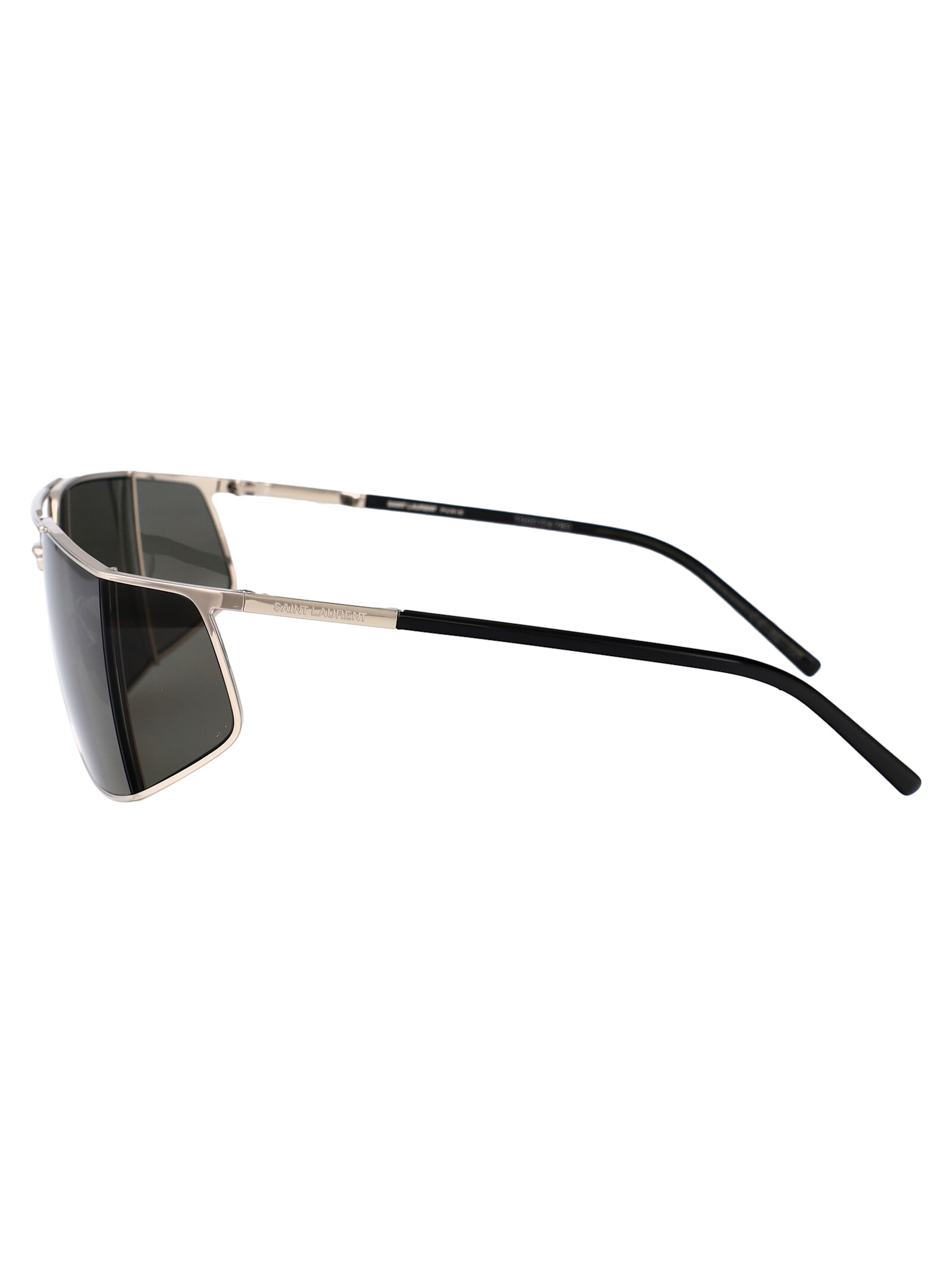 Saint Laurent Sl 750 Sunglasses In Silver-silver-grey
