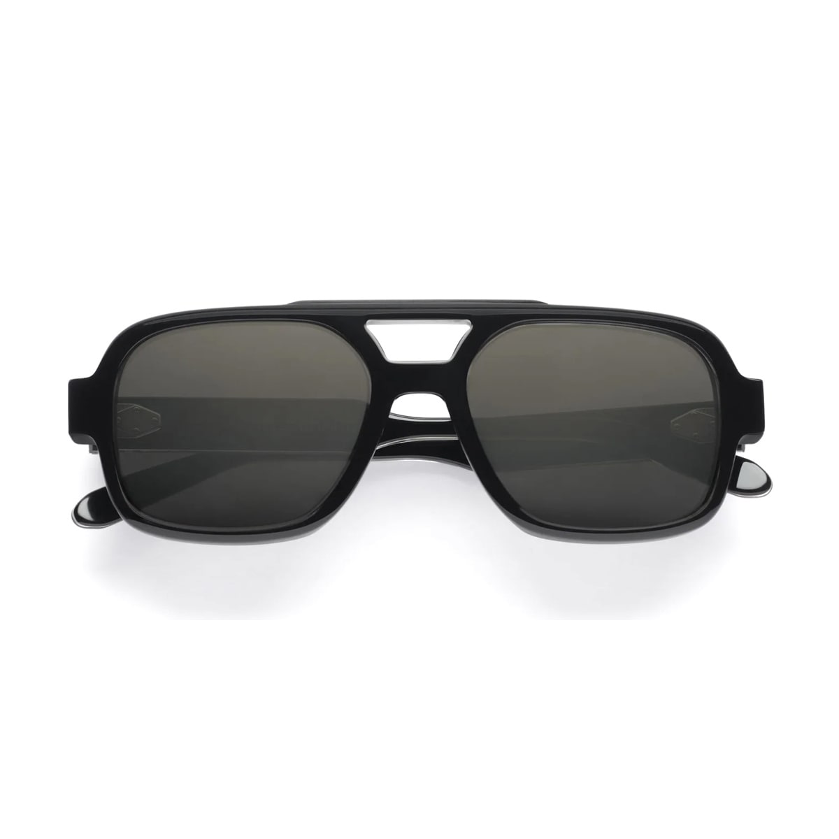 Emmanuelle Khanh Emmanuel Kahn Hero 169a Cristal Nero Sunglasses In Black