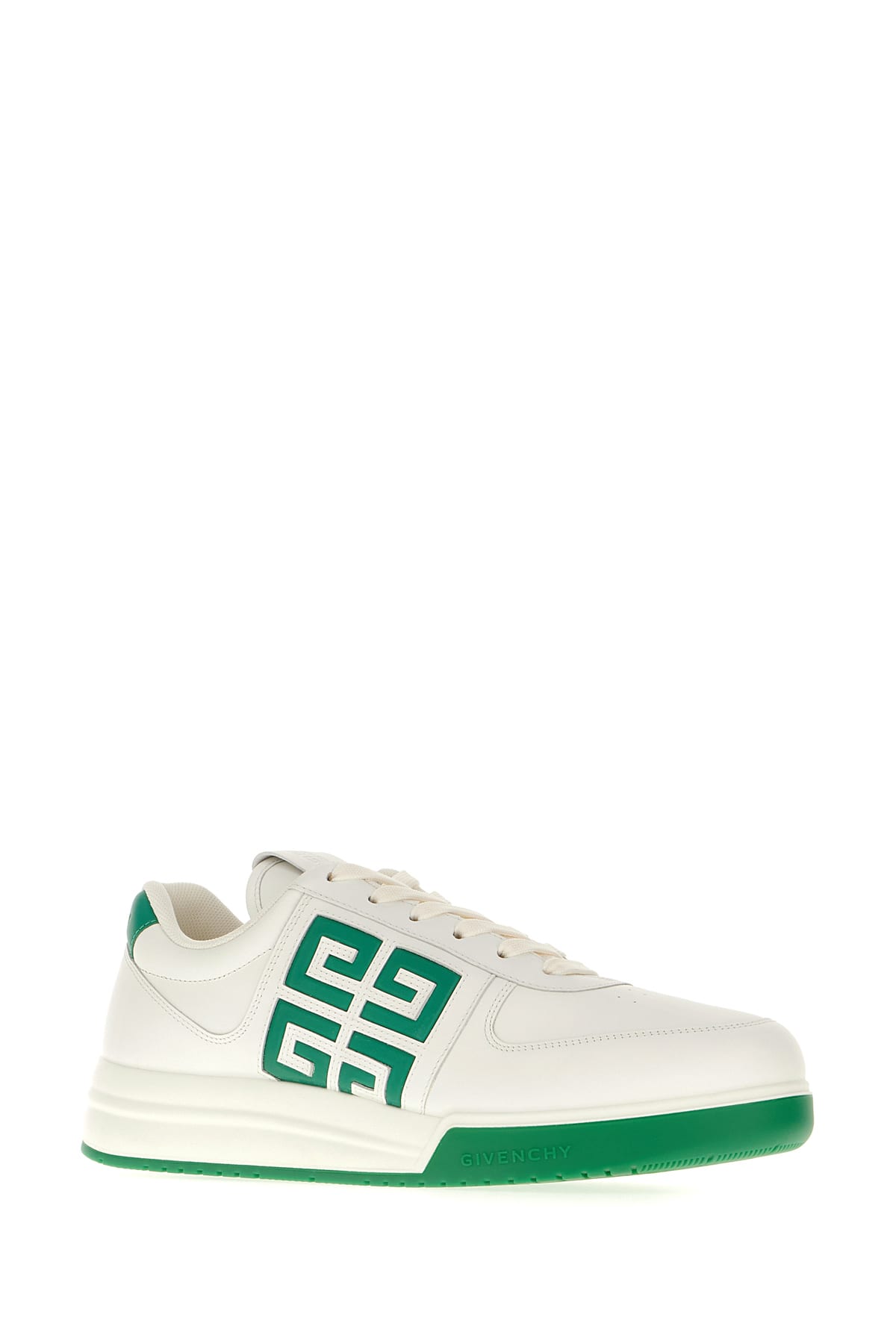 Shop Givenchy White Leather G4 Sneakers In 115