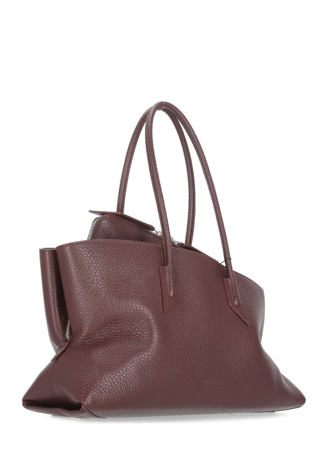 Attico Medium Walk In Grained Leather In Burgundy