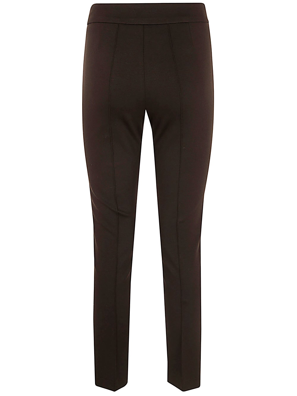 Shop Seventy Straight Leg Pants In Dark Brown