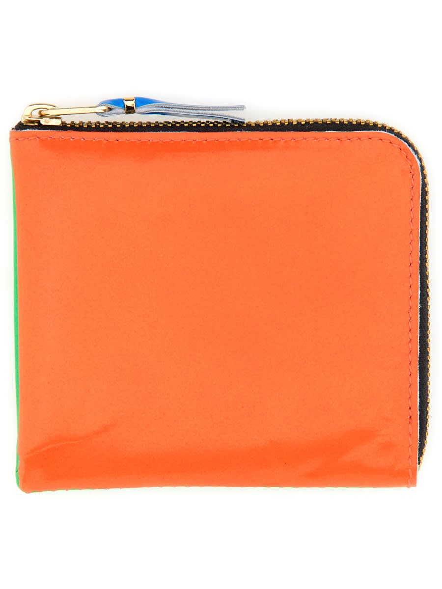 Shop Comme Des Garçons Leather Wallet In Green