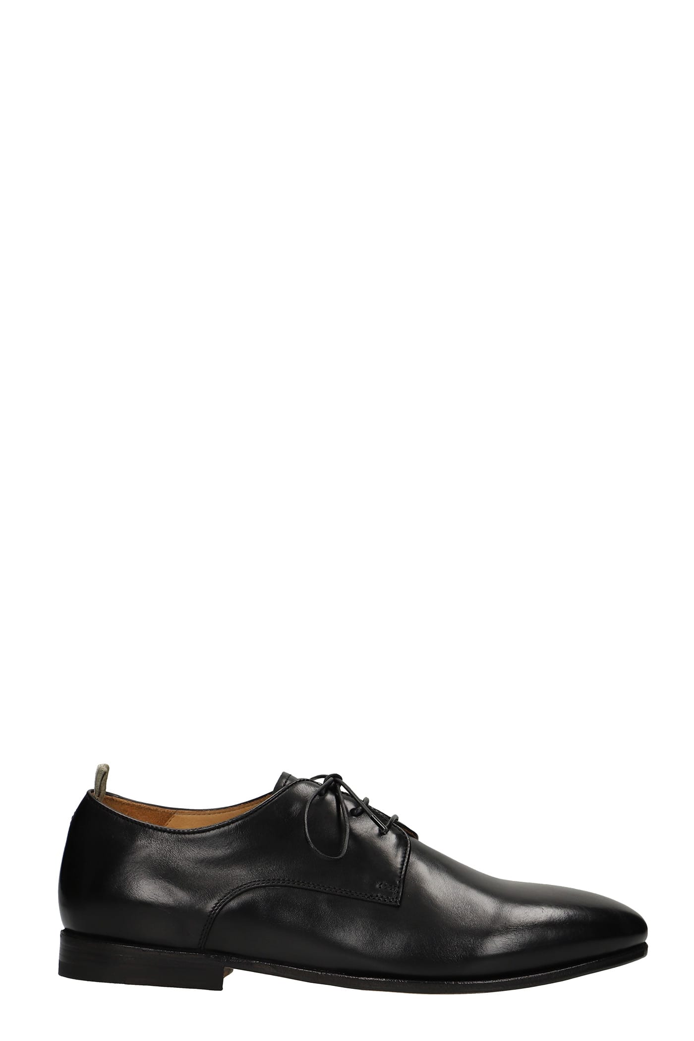 Officine Creative Lace Up Shoes In Black Leather