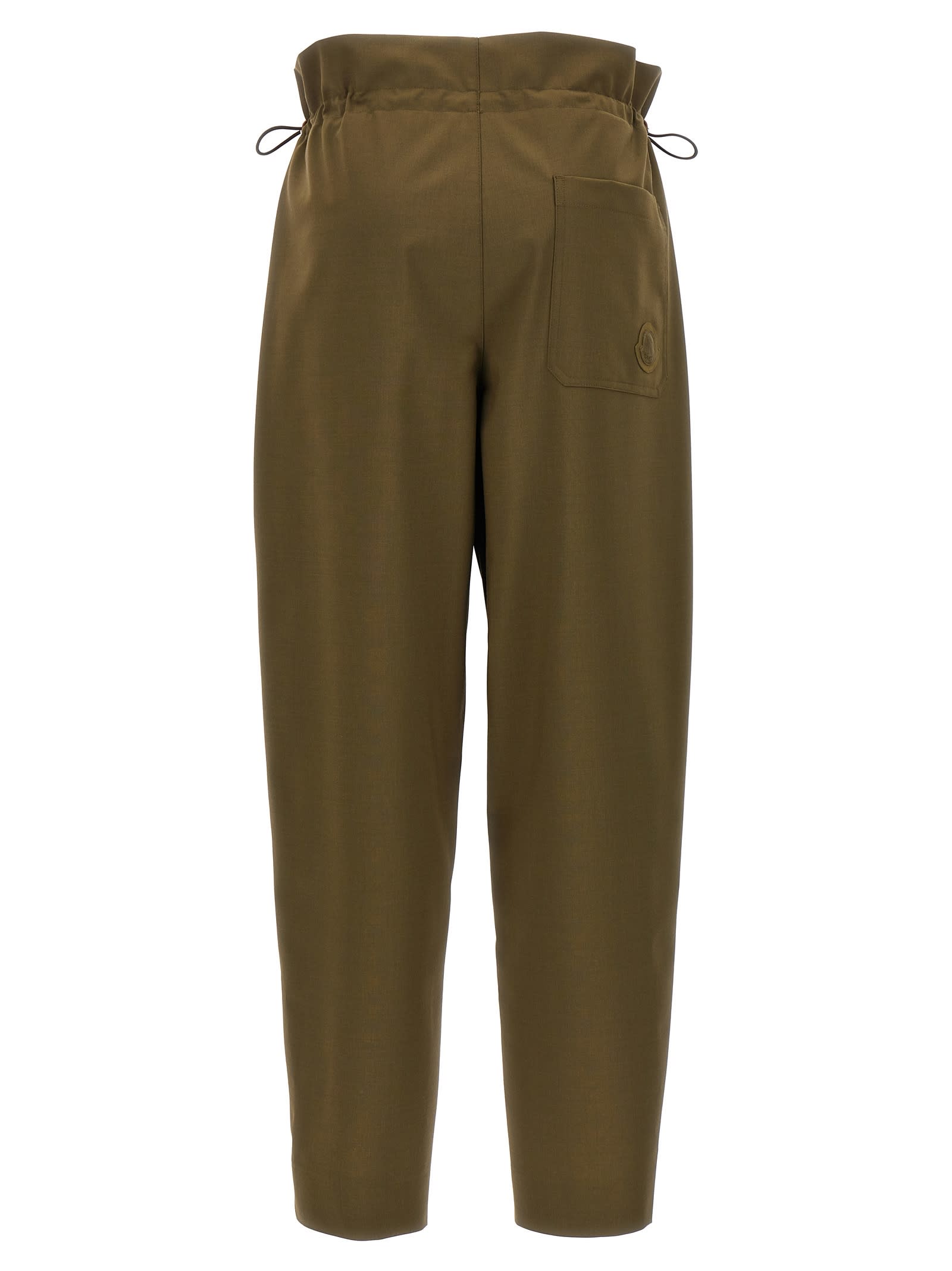 Shop Moncler Paperboy Pants In Brown