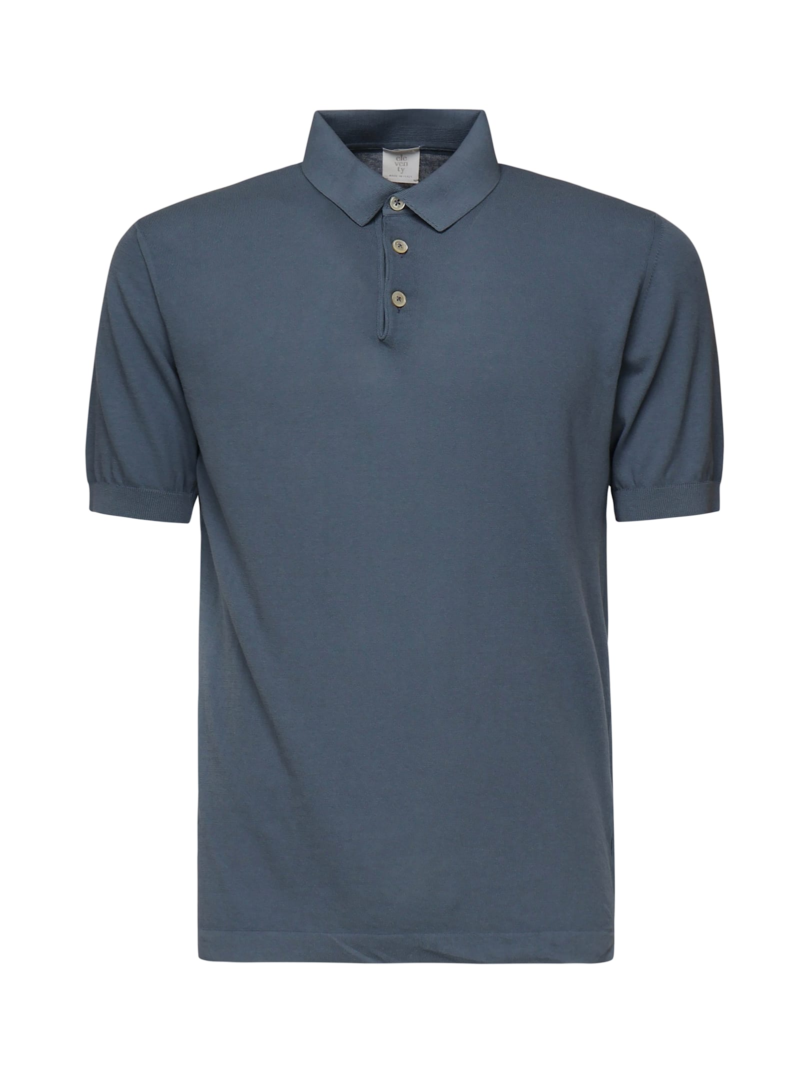 Shop Eleventy Cotton Polo With Buttons