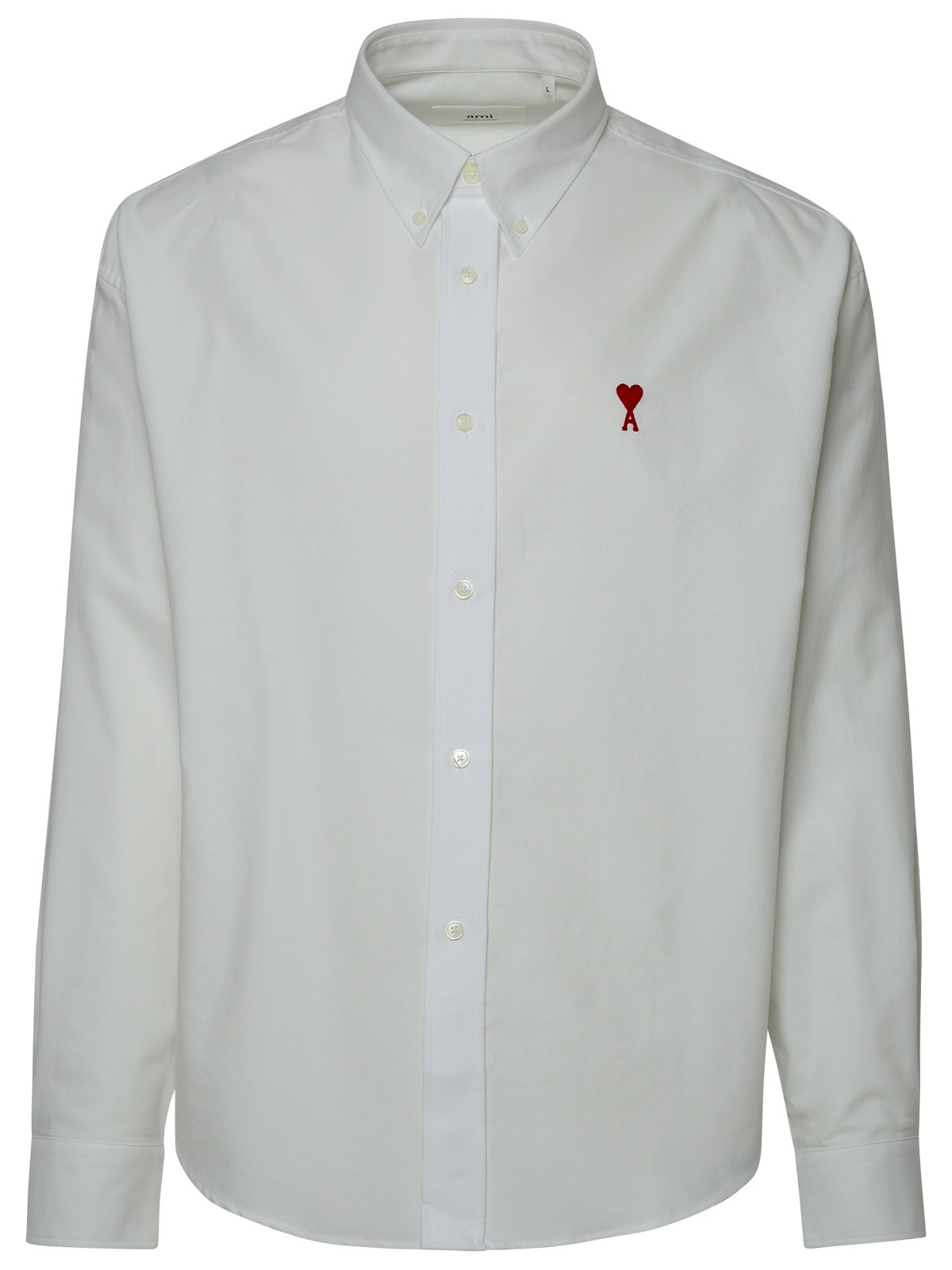 Shop Ami Alexandre Mattiussi Body Oxford White Cotton Shirt