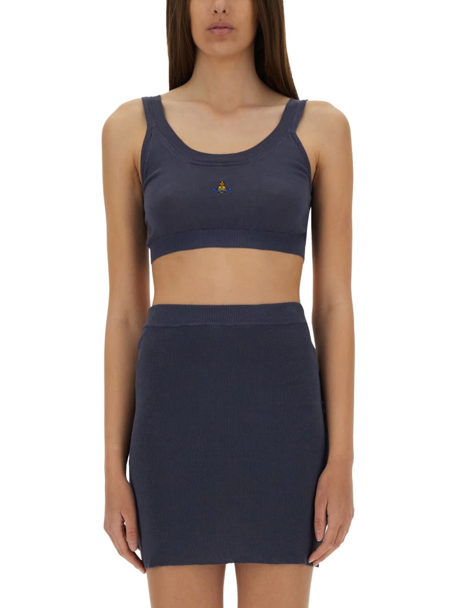 Vivienne Westwood Cropped Sleeveless Ribbed Top