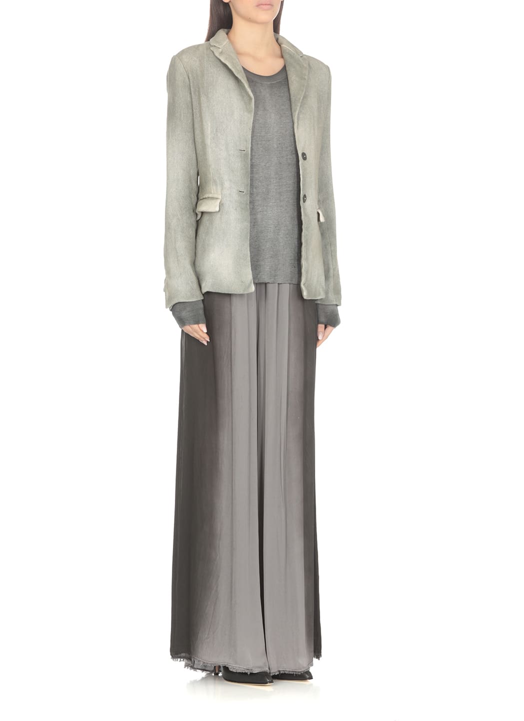 Shop Avant Toi Cotton And Linen Jacket In Green