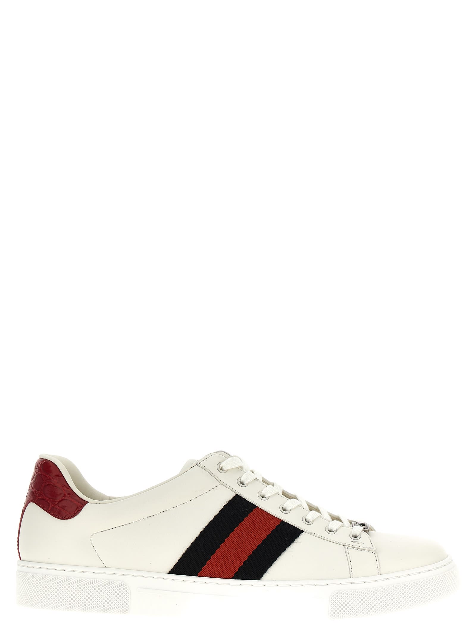 Shop Gucci Ace Sneakers In White