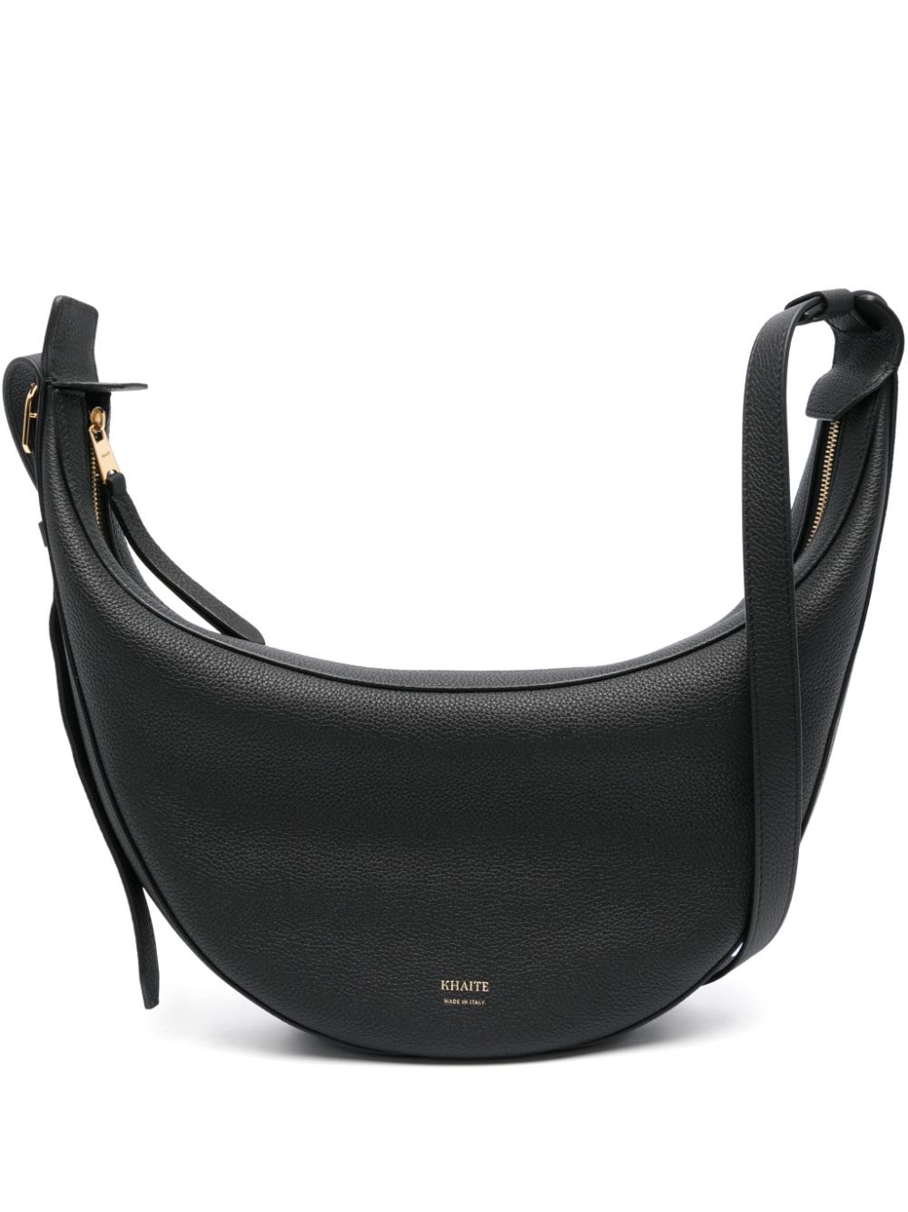 Khaite Augustina Small Leather Crossbody Bag In Black
