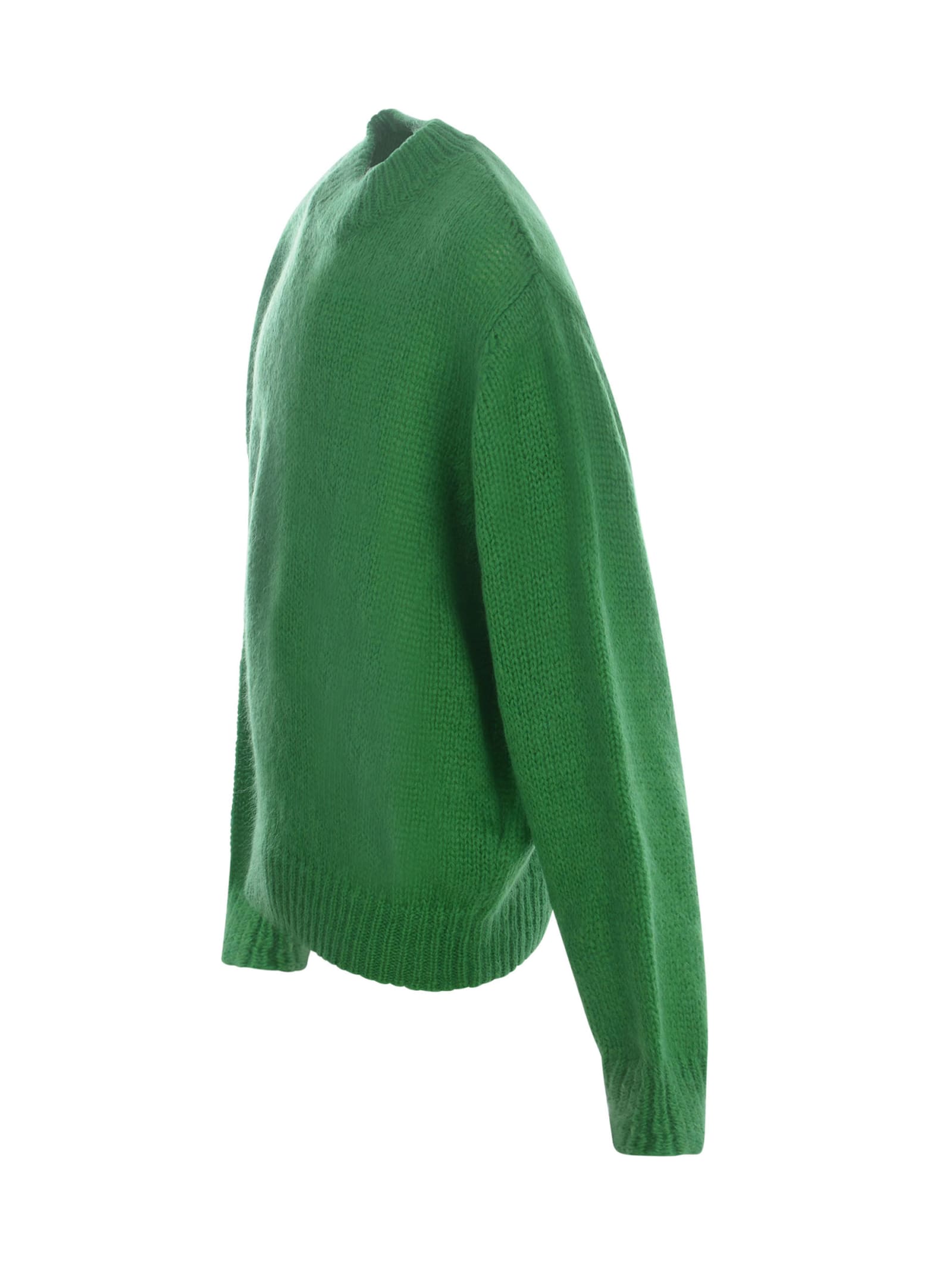 Shop Represent Sweater  In Mohair And Wool Blend In Green