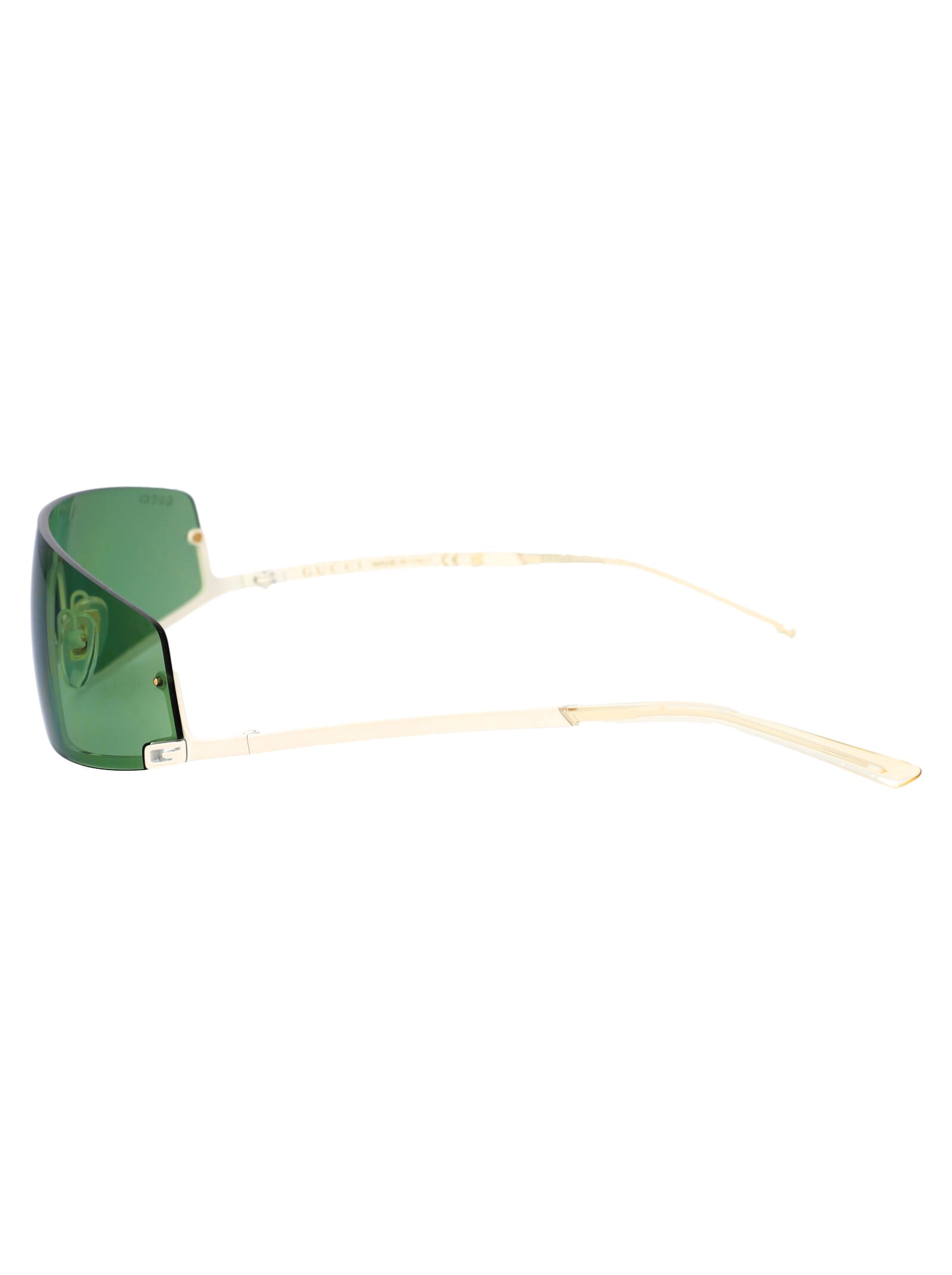 Gucci Gg1561s Sunglasses In 003 Ivory Ivory Green
