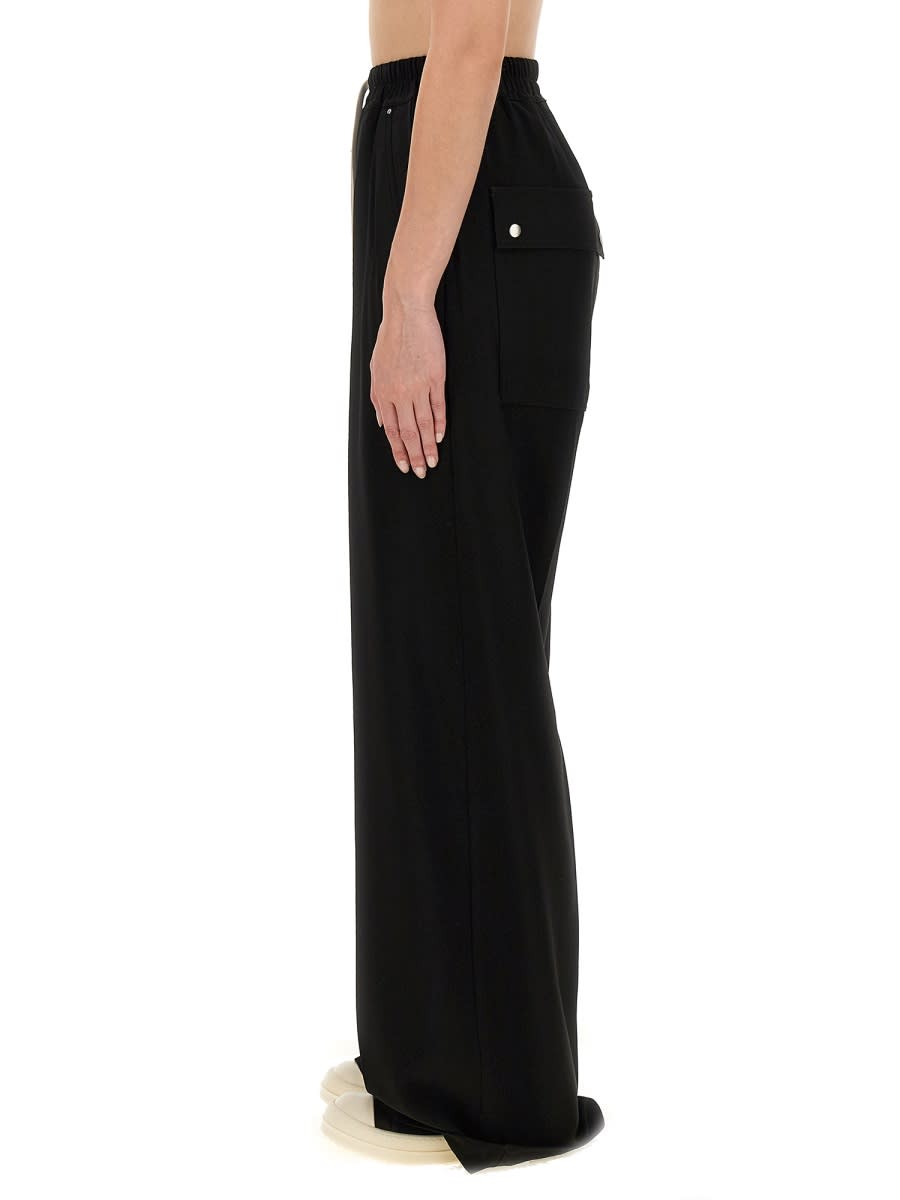 Shop Rick Owens Wide Bela Trousers In Black