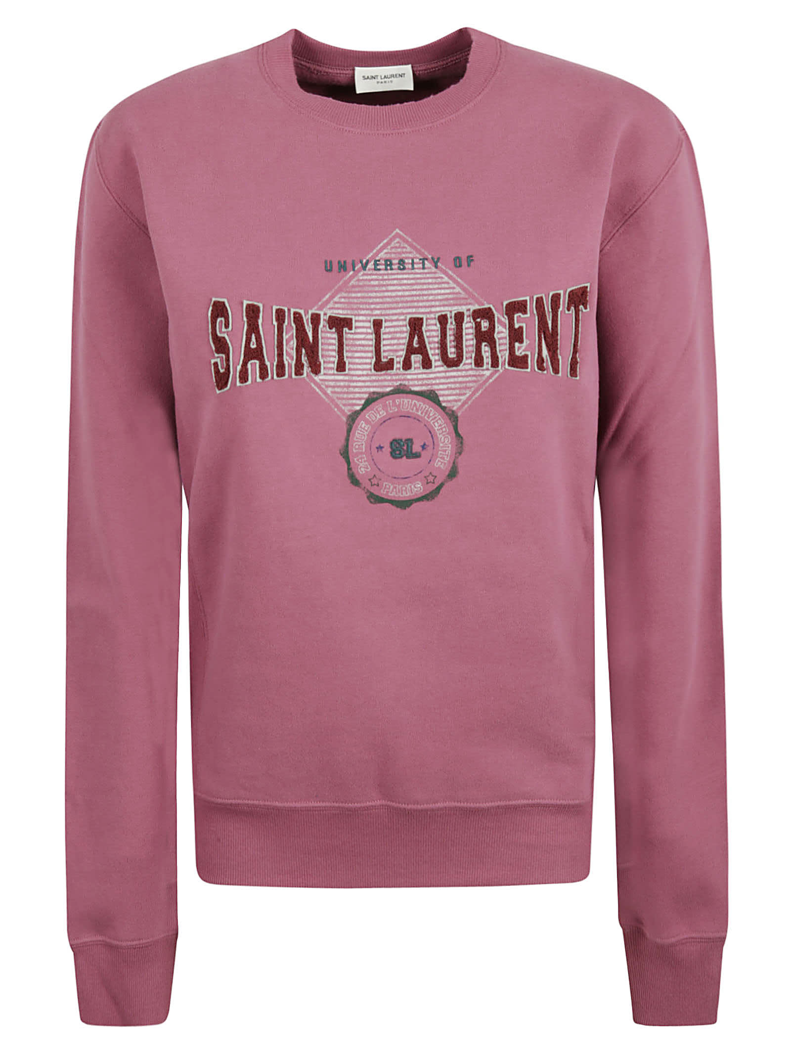 Saint Laurent Classic Logo Embossed Sweatshirt