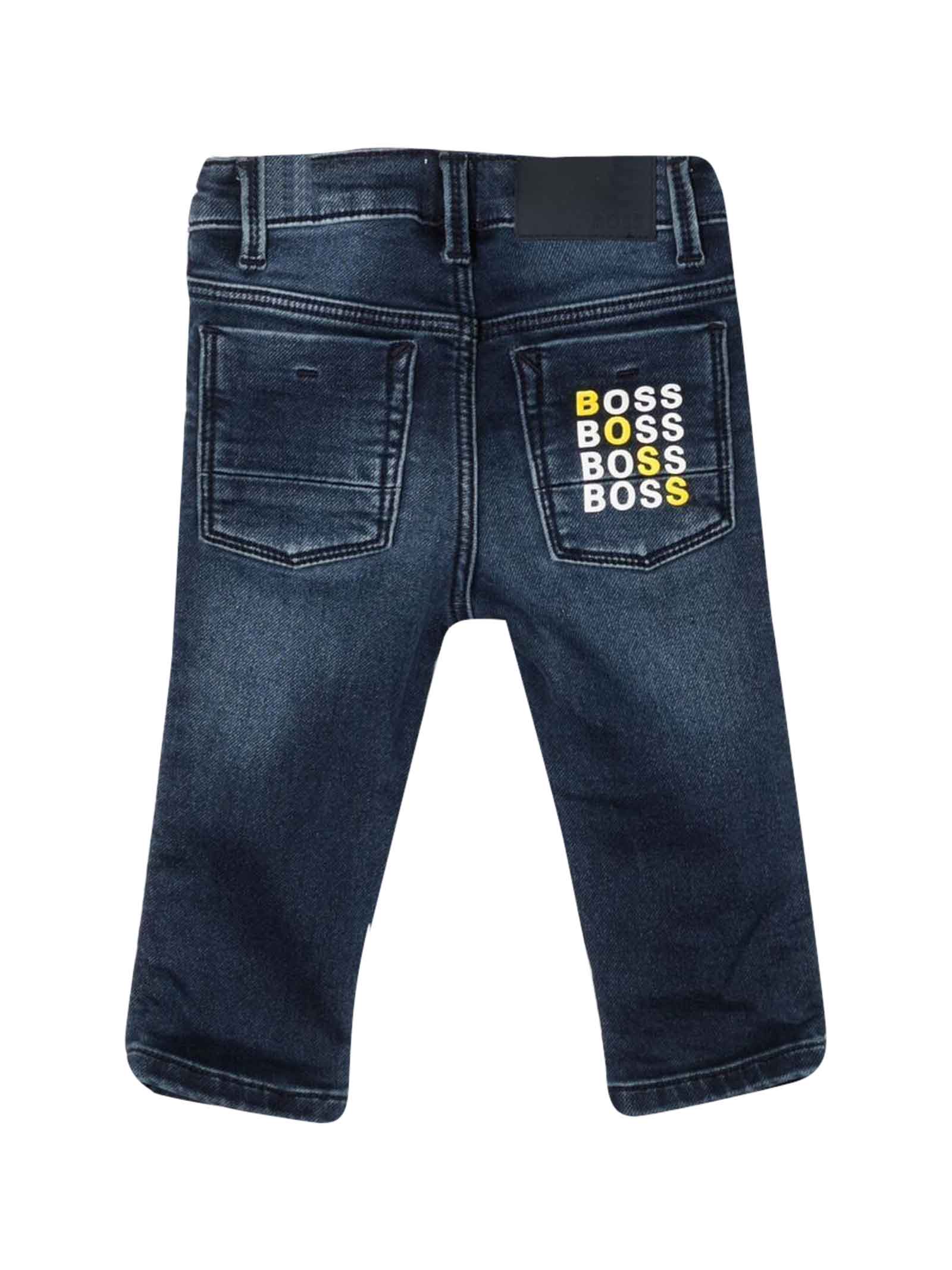 Shop Hugo Boss Blue Jeans Baby Boy