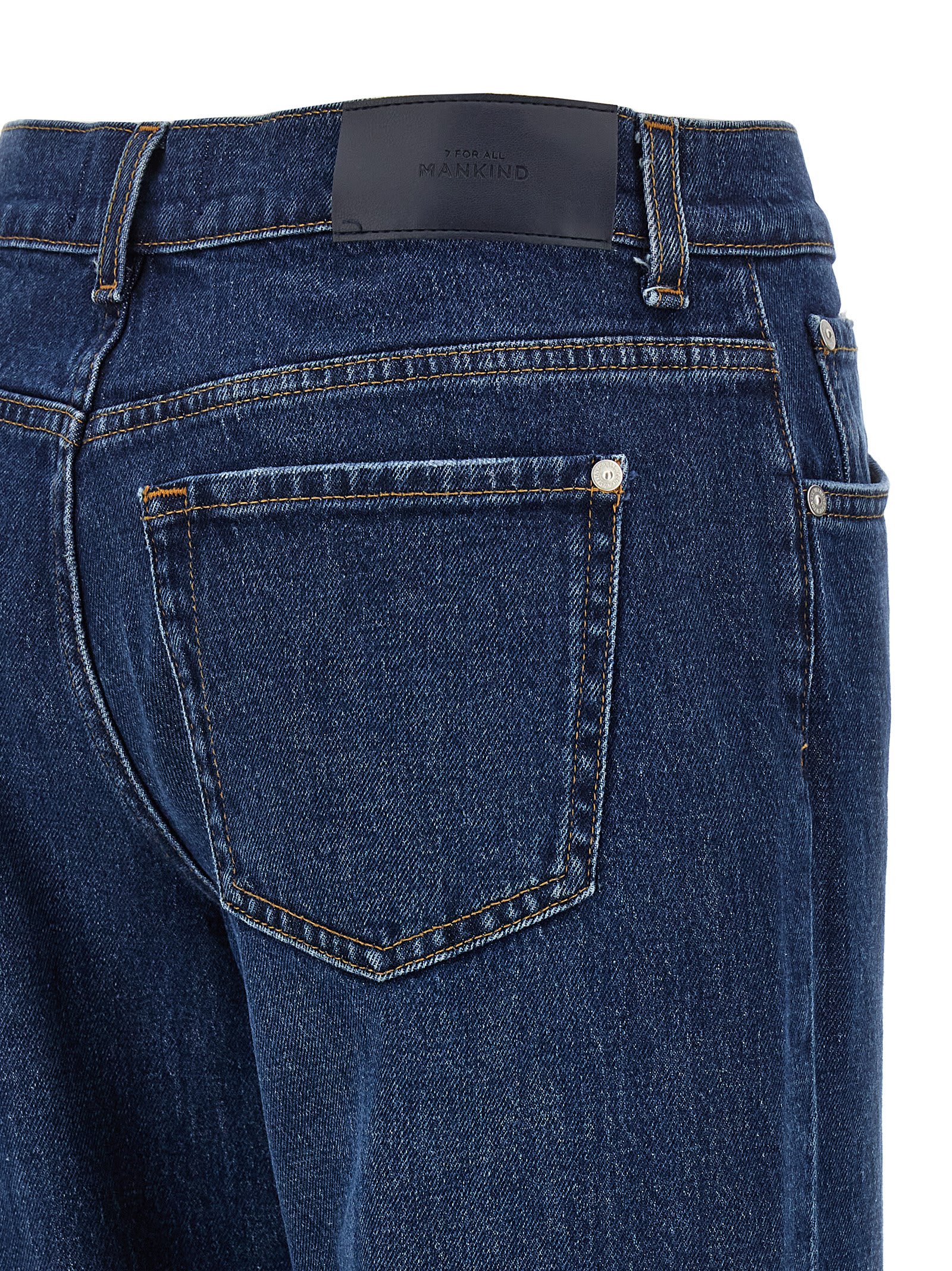 7 For All Mankind Twisted Tess September Jeans In Blue
