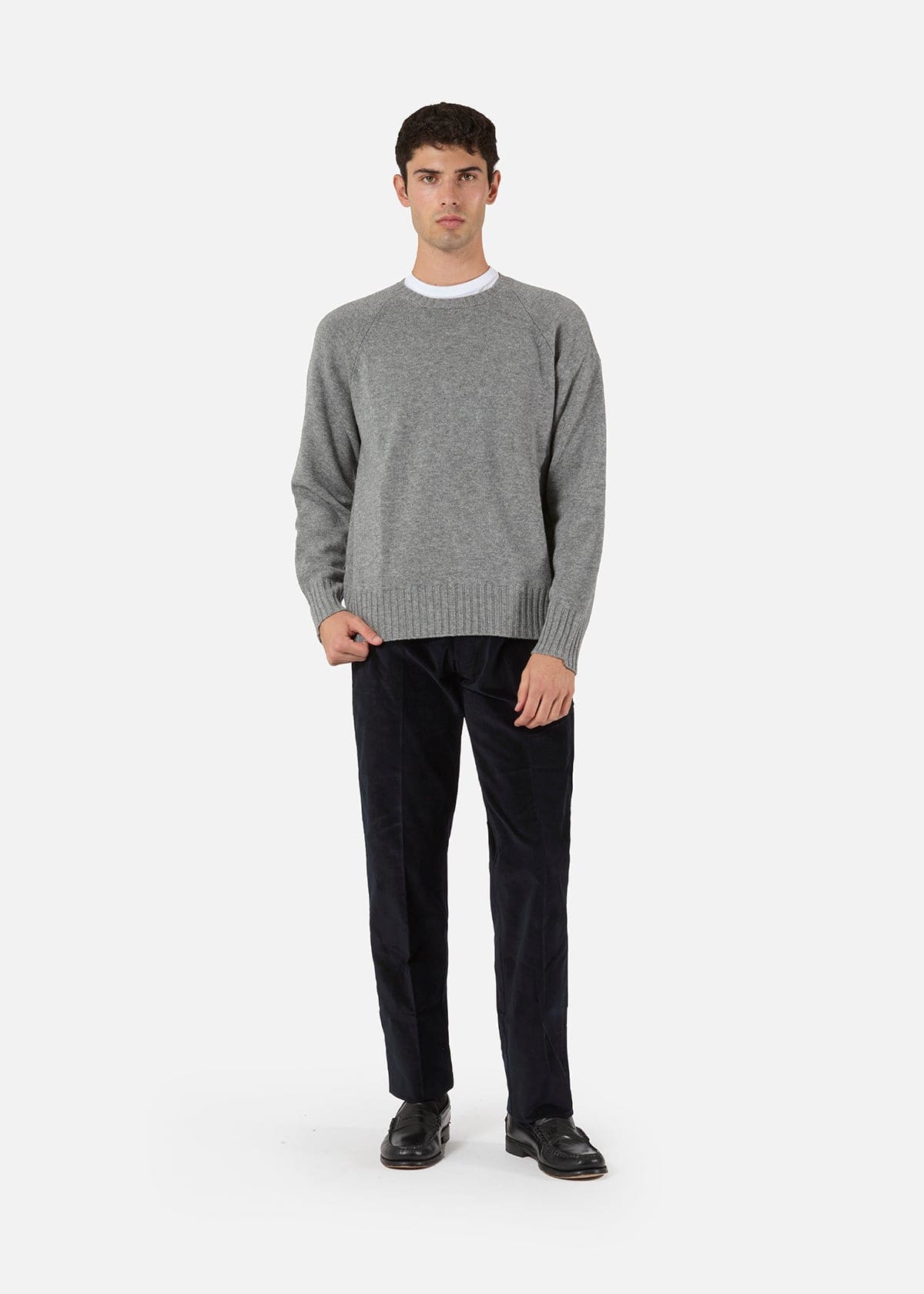 Doppiaa Aacero Cotton Corduroy Trousers In Black