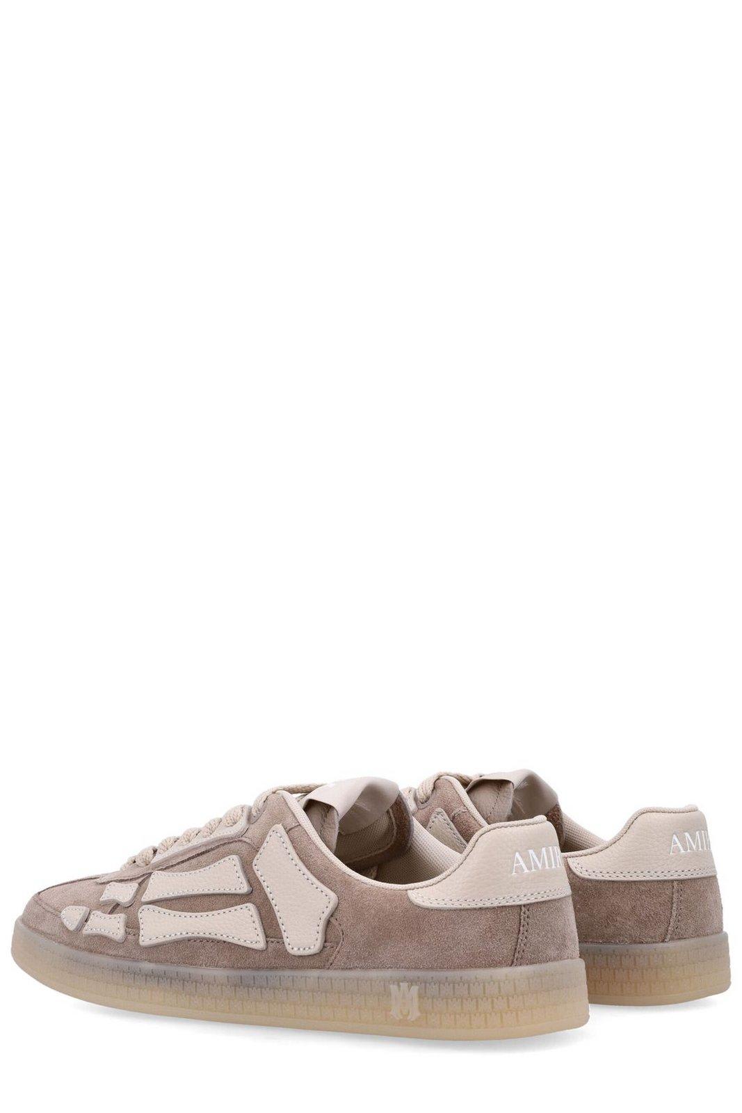 Shop Amiri Pacific Bones Sneakers In Marrone