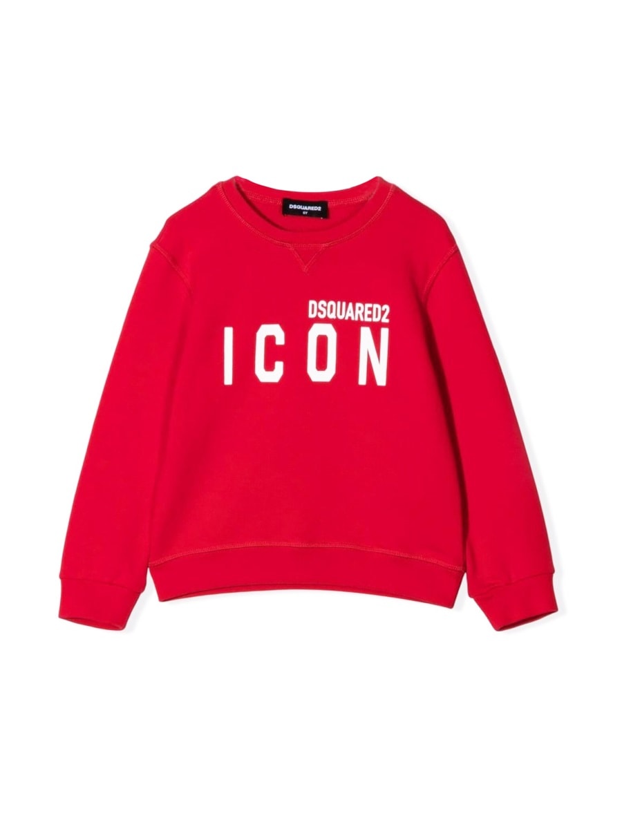 Dsquared2 Kids' Relax Icon Felpa In Red