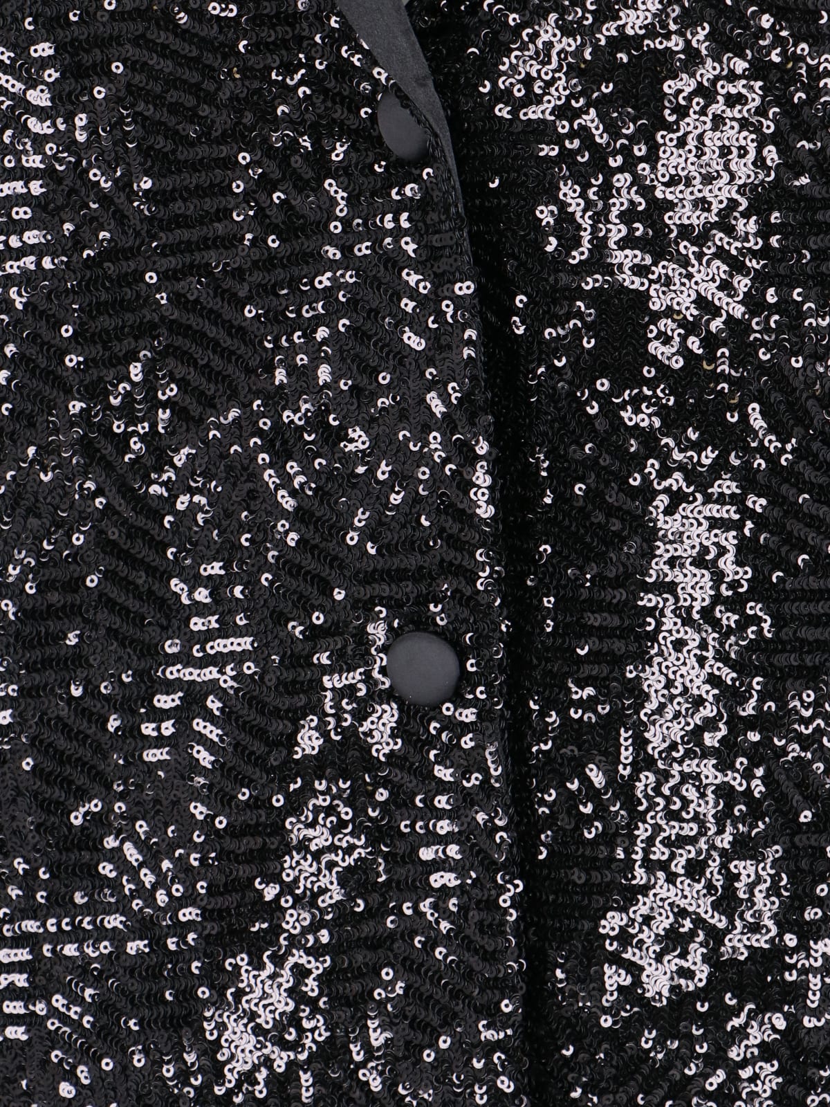 Shop Rotate Birger Christensen Sequin Single-breasted Blazer In Black