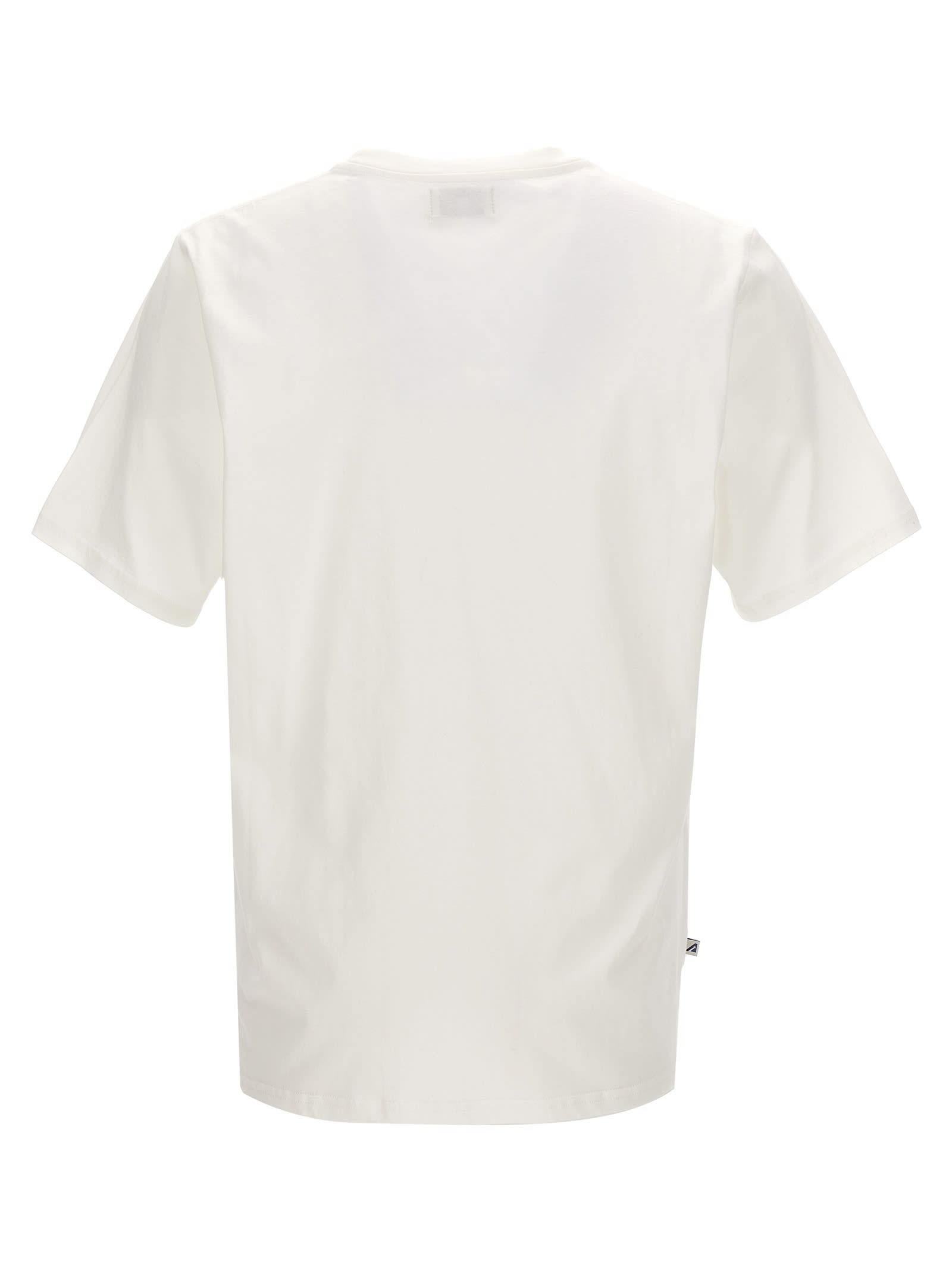 Shop Autry Logo Patch T-shirt In White