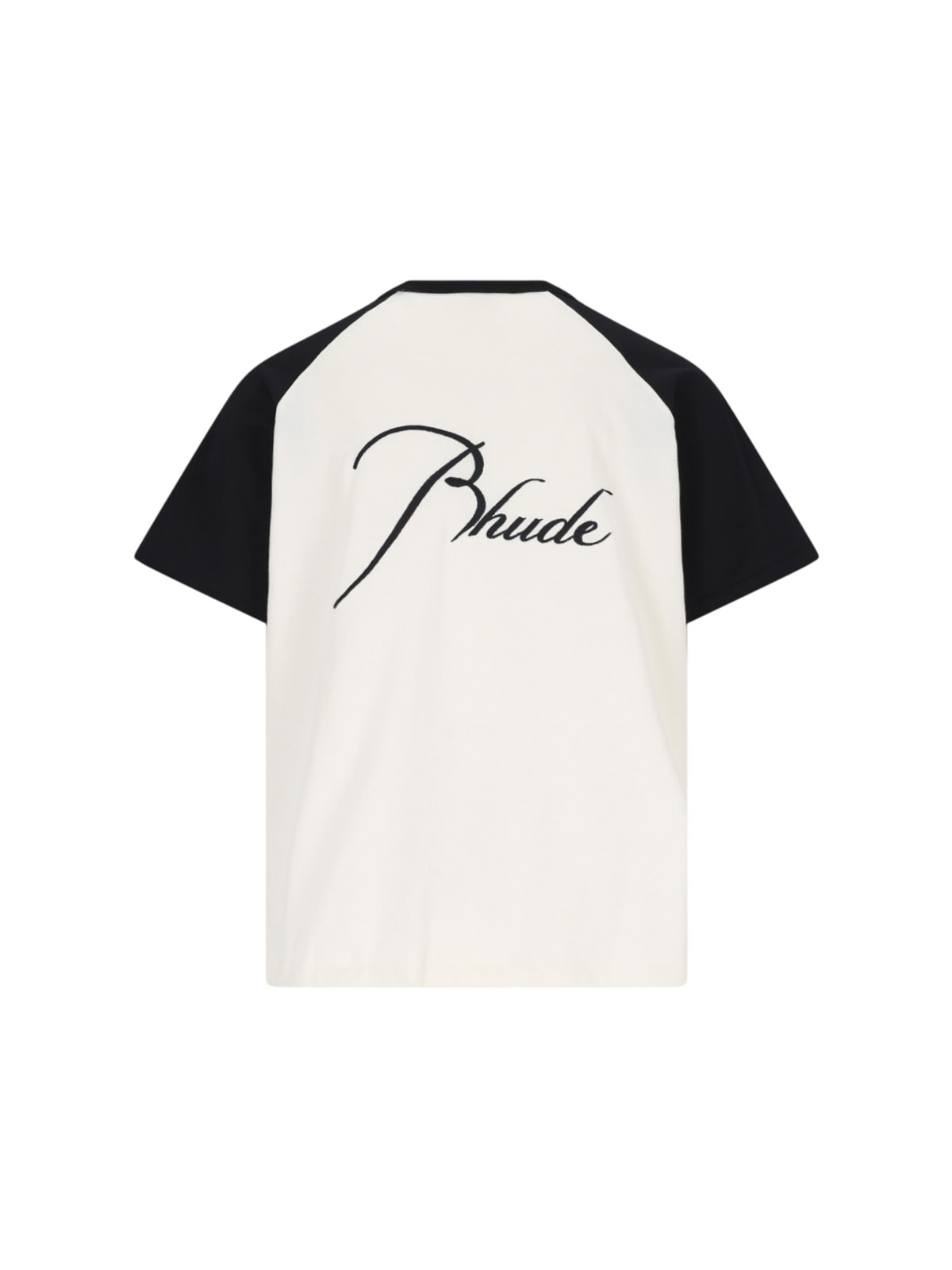 Shop Rhude Raglan T-shirt In White