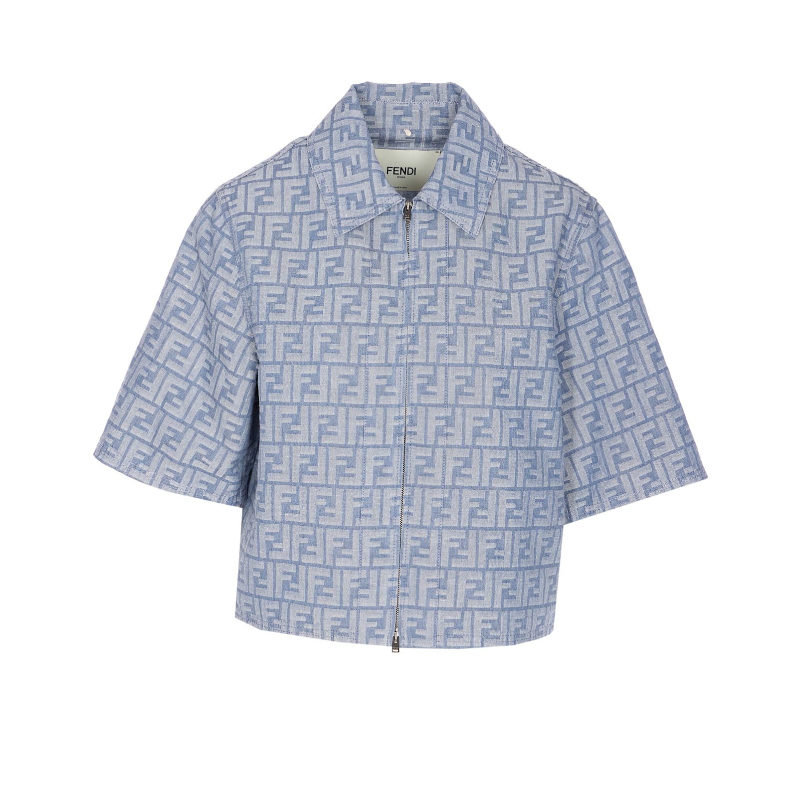 Ff Logo Denim Shirt