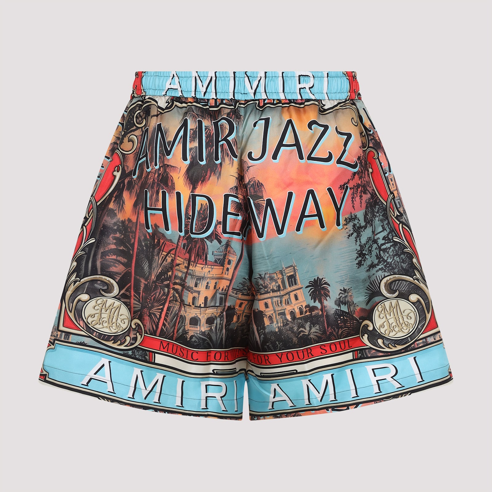 Amiri Jazz Hideaway Bermuda And Short Multicolor In Multi
