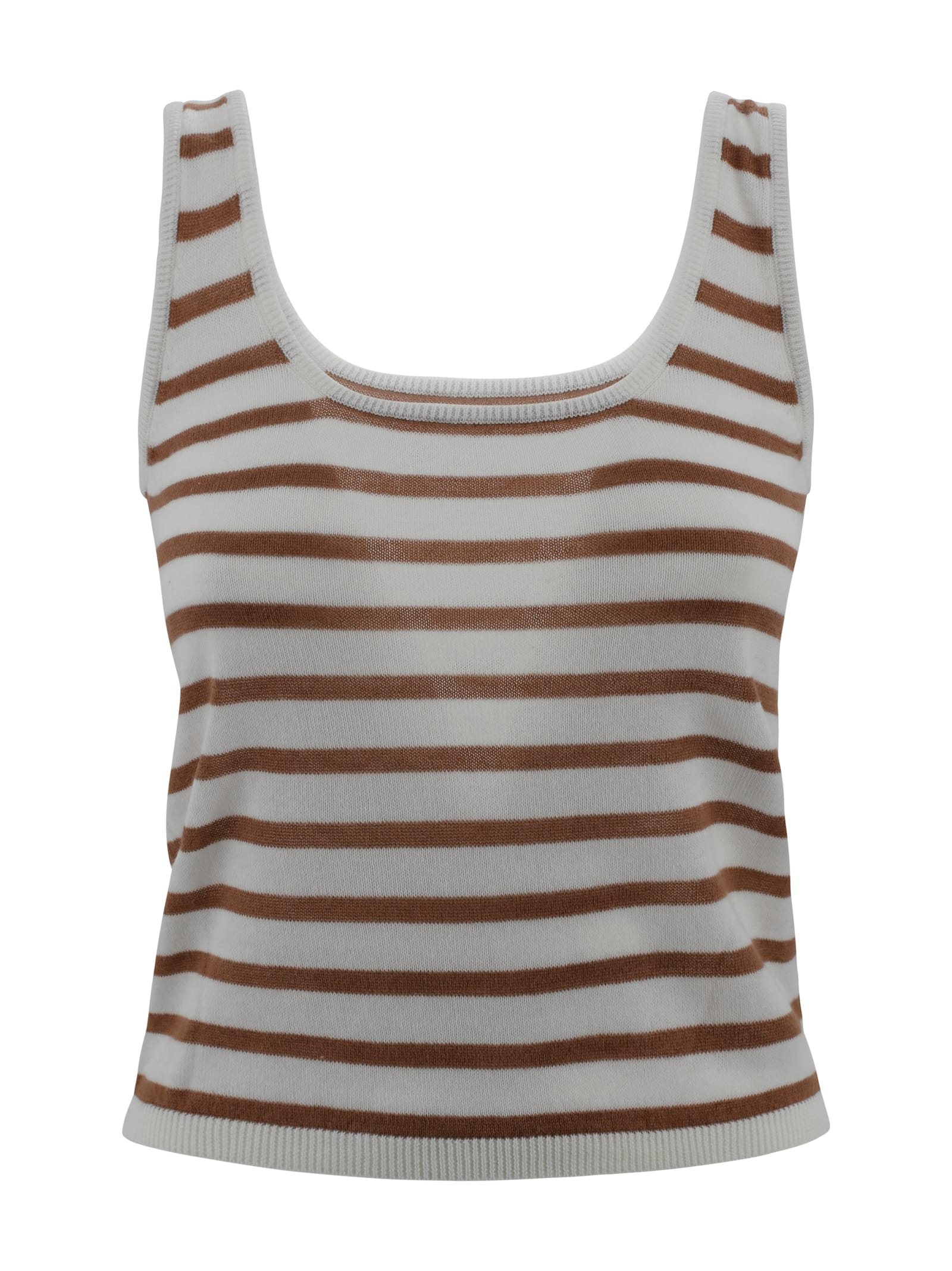 Striped Cashmere Top