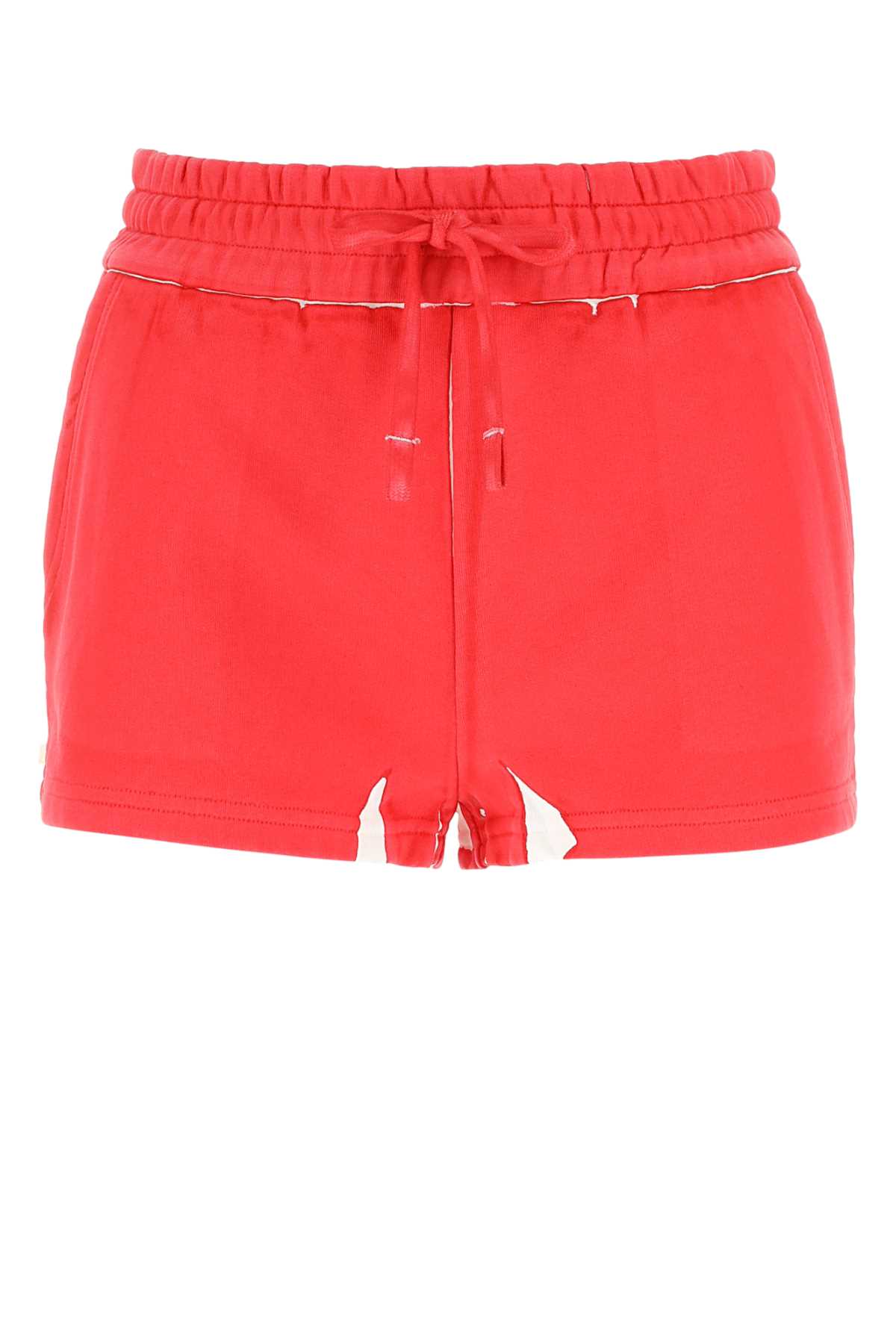 Red Cotton Shorts