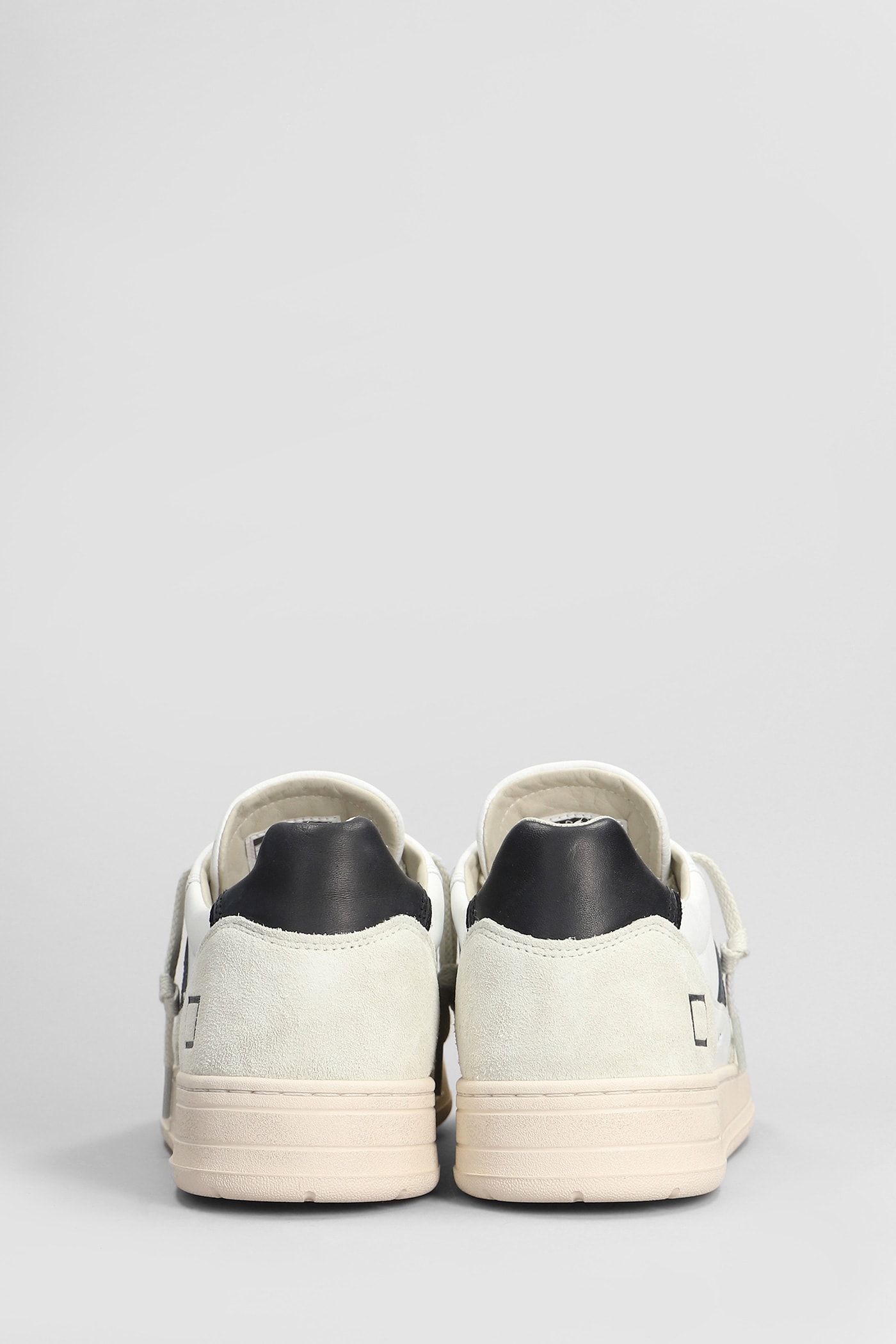 Shop Date Court 2.0 Sneakers In White Suede And Leather