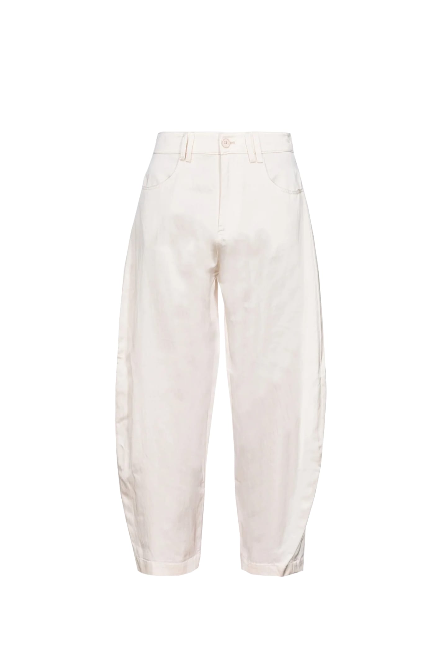 Shop Pinko Pants In Ivory