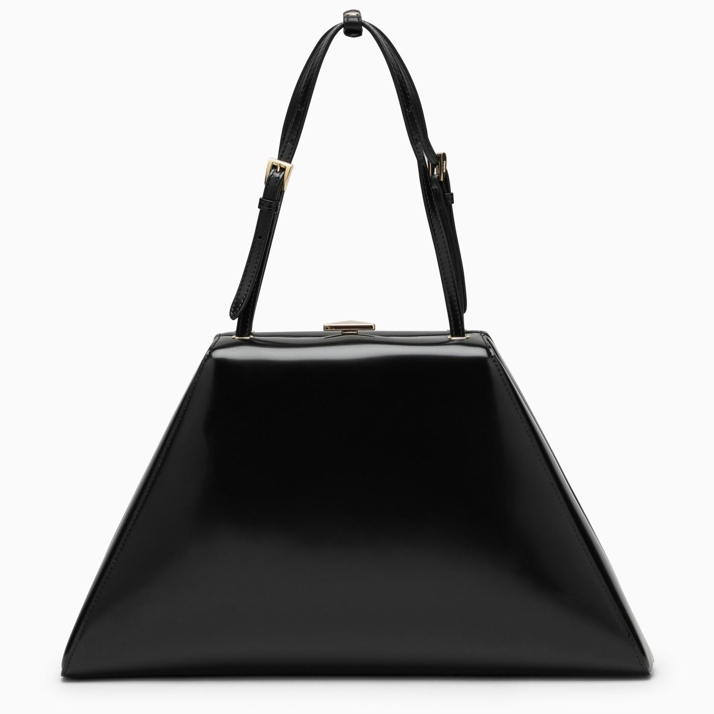 Shop Prada Black Bag In Brushed Leather