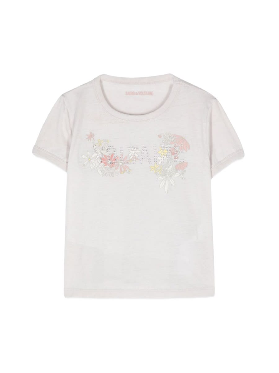 Zadig &amp; Voltaire Kids' Tee Shirt In Grey