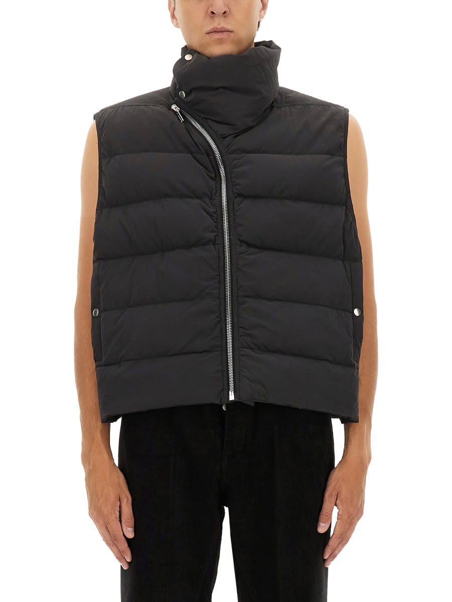 Rick Owens Sleeveless Down Jacket Flight In Black
