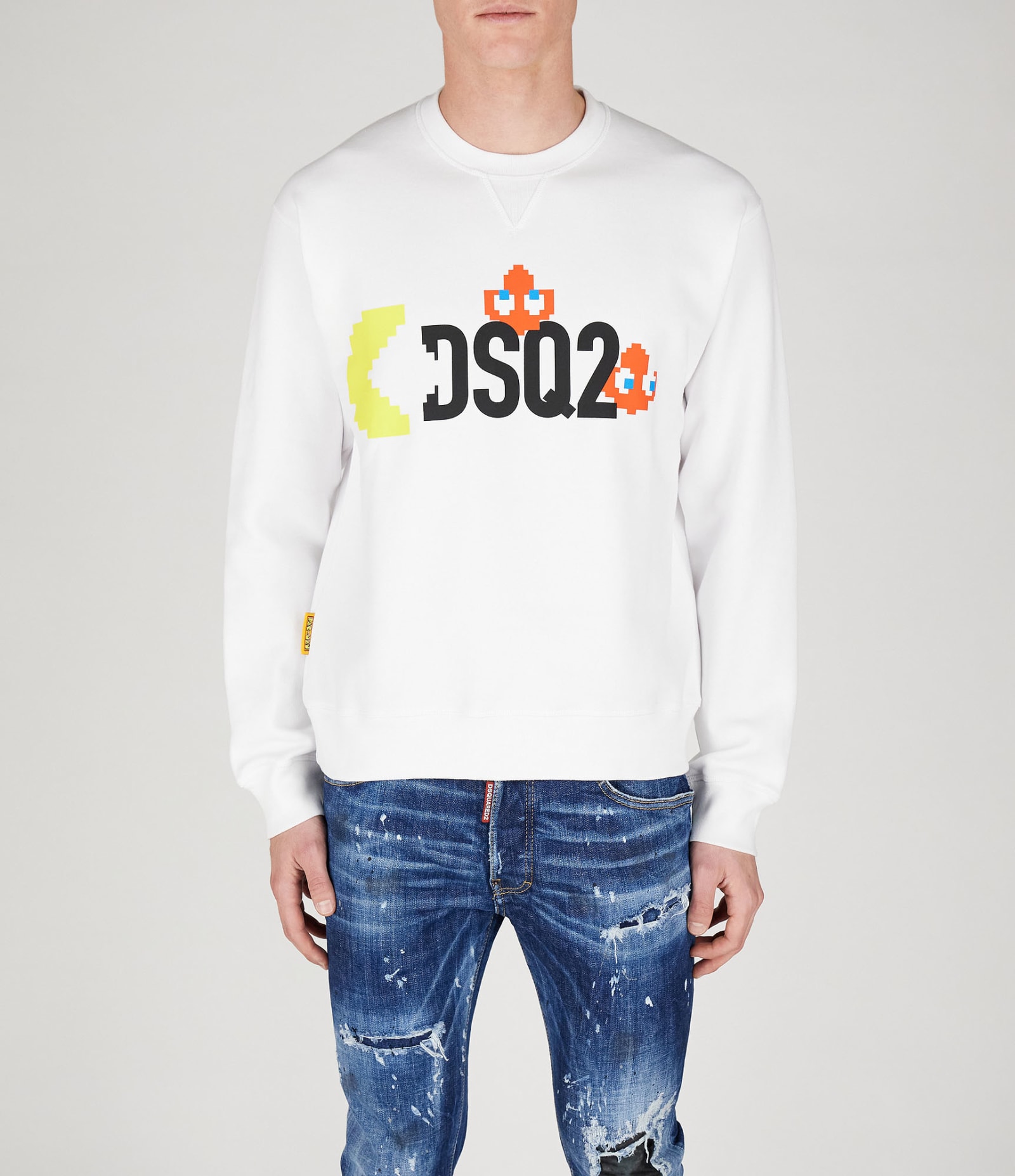 Shop Dsquared2 Sweatshirt In White