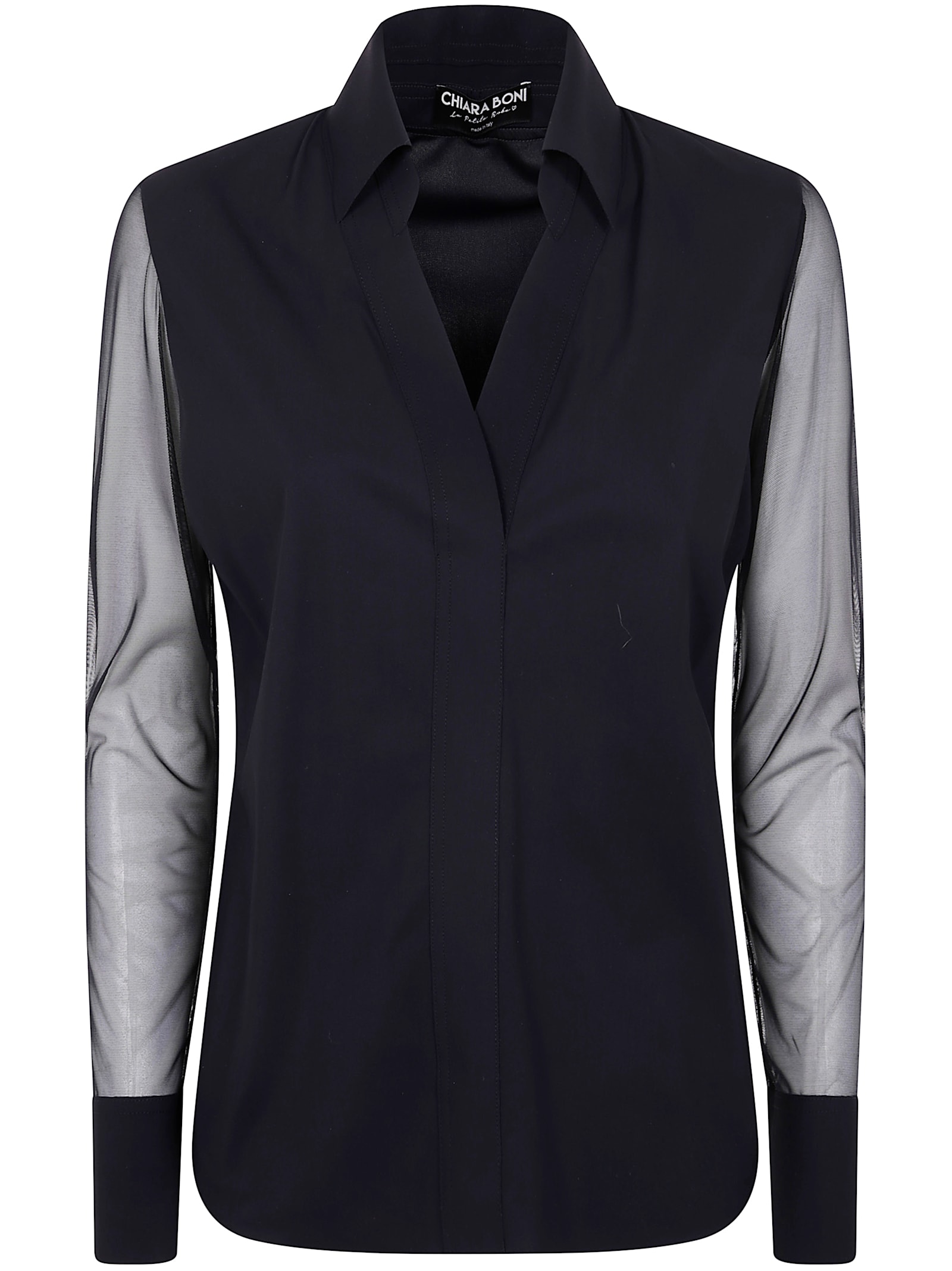 LA PETIT ROBE DI CHIARA BONI KAI ILLUSION JERSEY SHIRT 